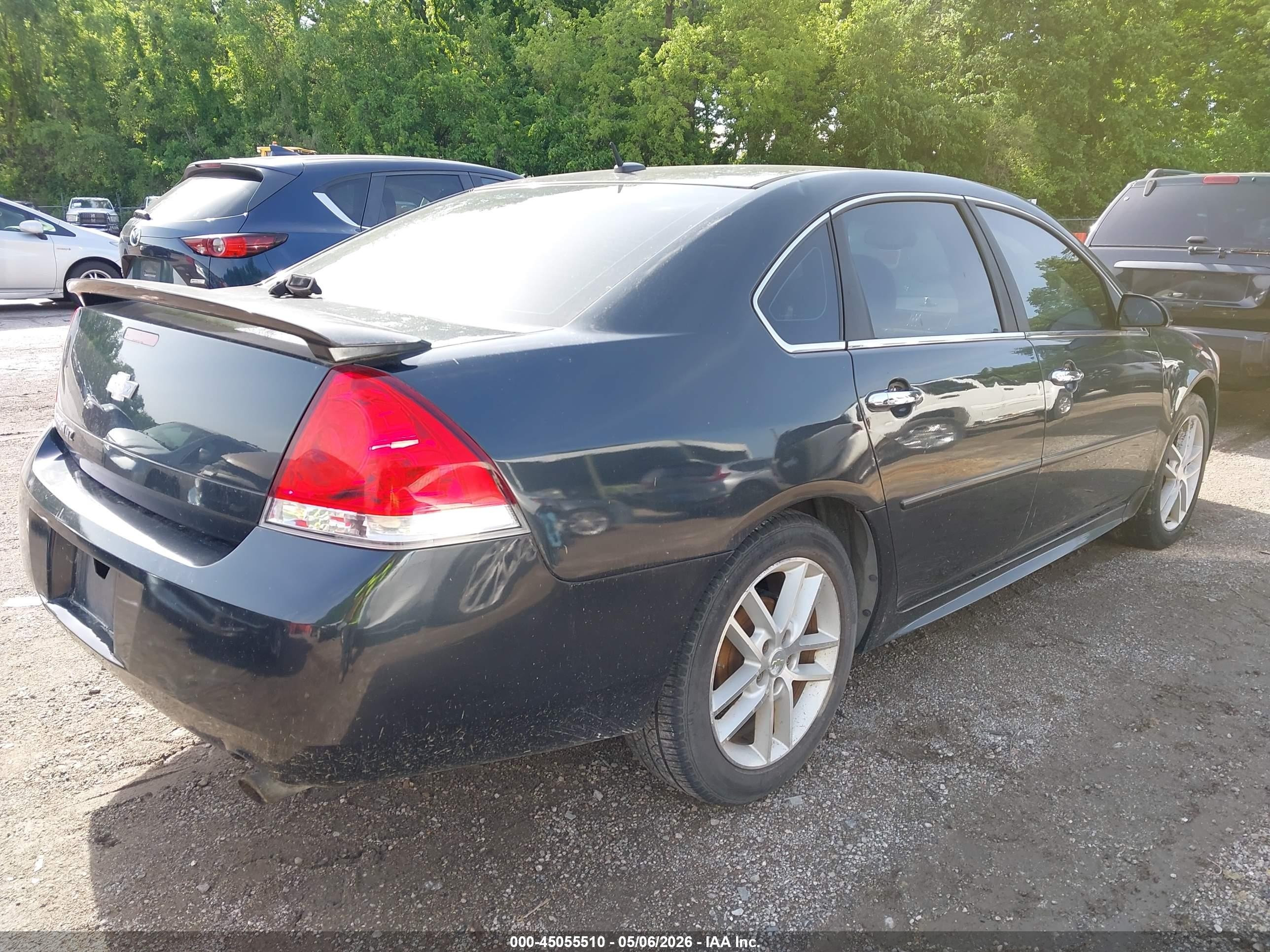 2013 Chevrolet Impala Ltz Black vin: 2G1WC5E35D1200358