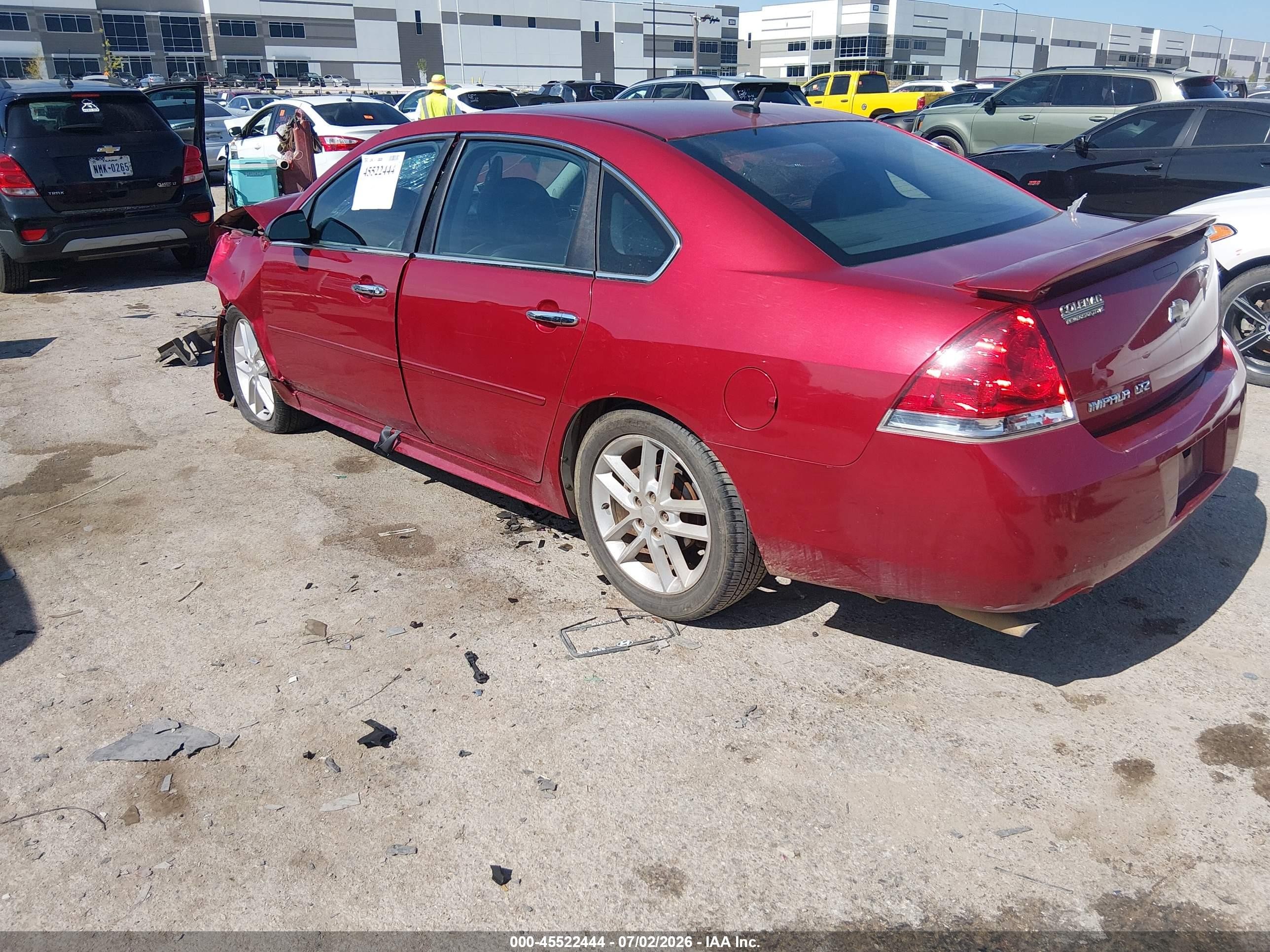 2013 Chevrolet Impala Ltz Red vin: 2G1WC5E35D1202241