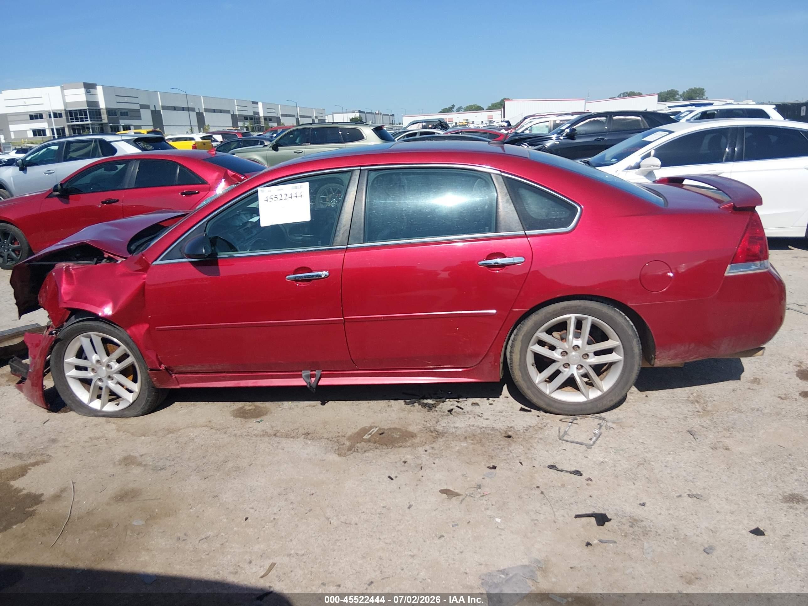 2013 Chevrolet Impala Ltz Red vin: 2G1WC5E35D1202241