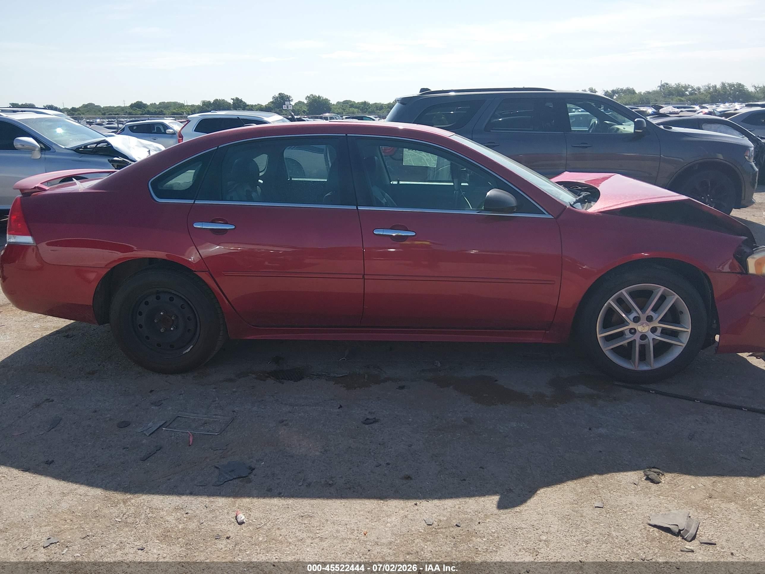 2013 Chevrolet Impala Ltz Red vin: 2G1WC5E35D1202241