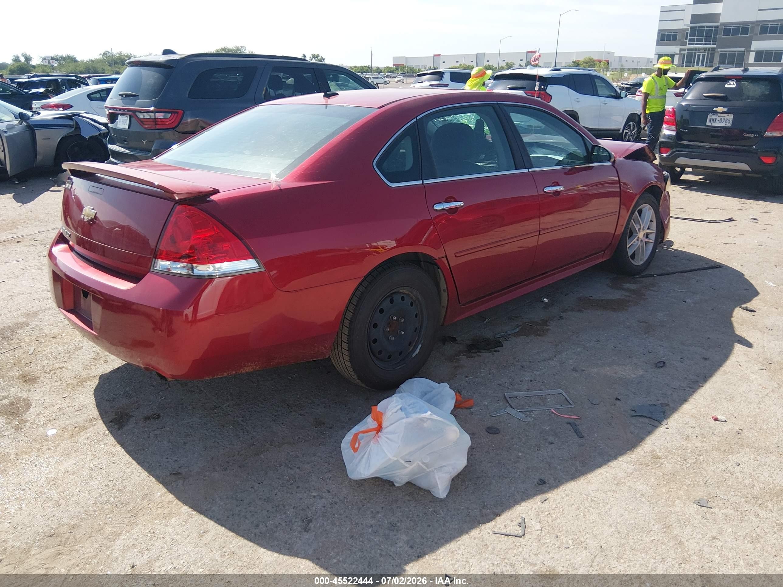 2013 Chevrolet Impala Ltz Red vin: 2G1WC5E35D1202241