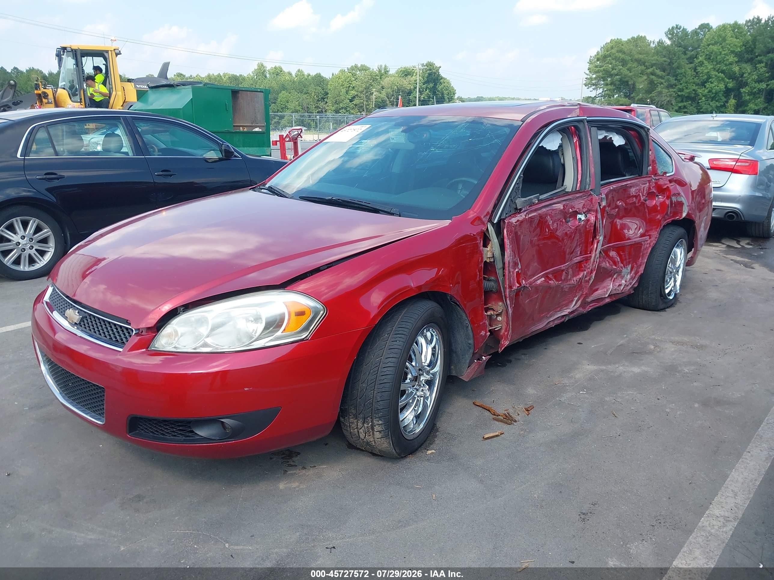 2013 Chevrolet Impala Ltz Red vin: 2G1WC5E35D1258485