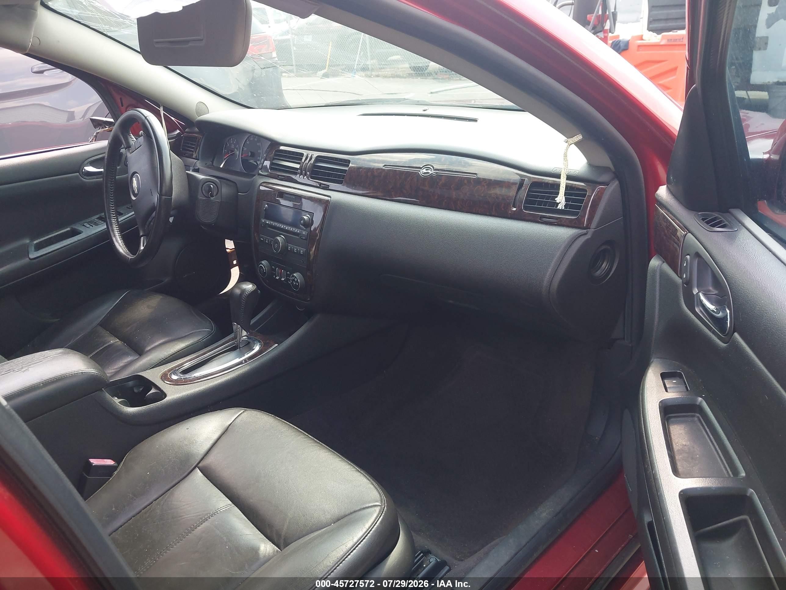 2013 Chevrolet Impala Ltz Red vin: 2G1WC5E35D1258485