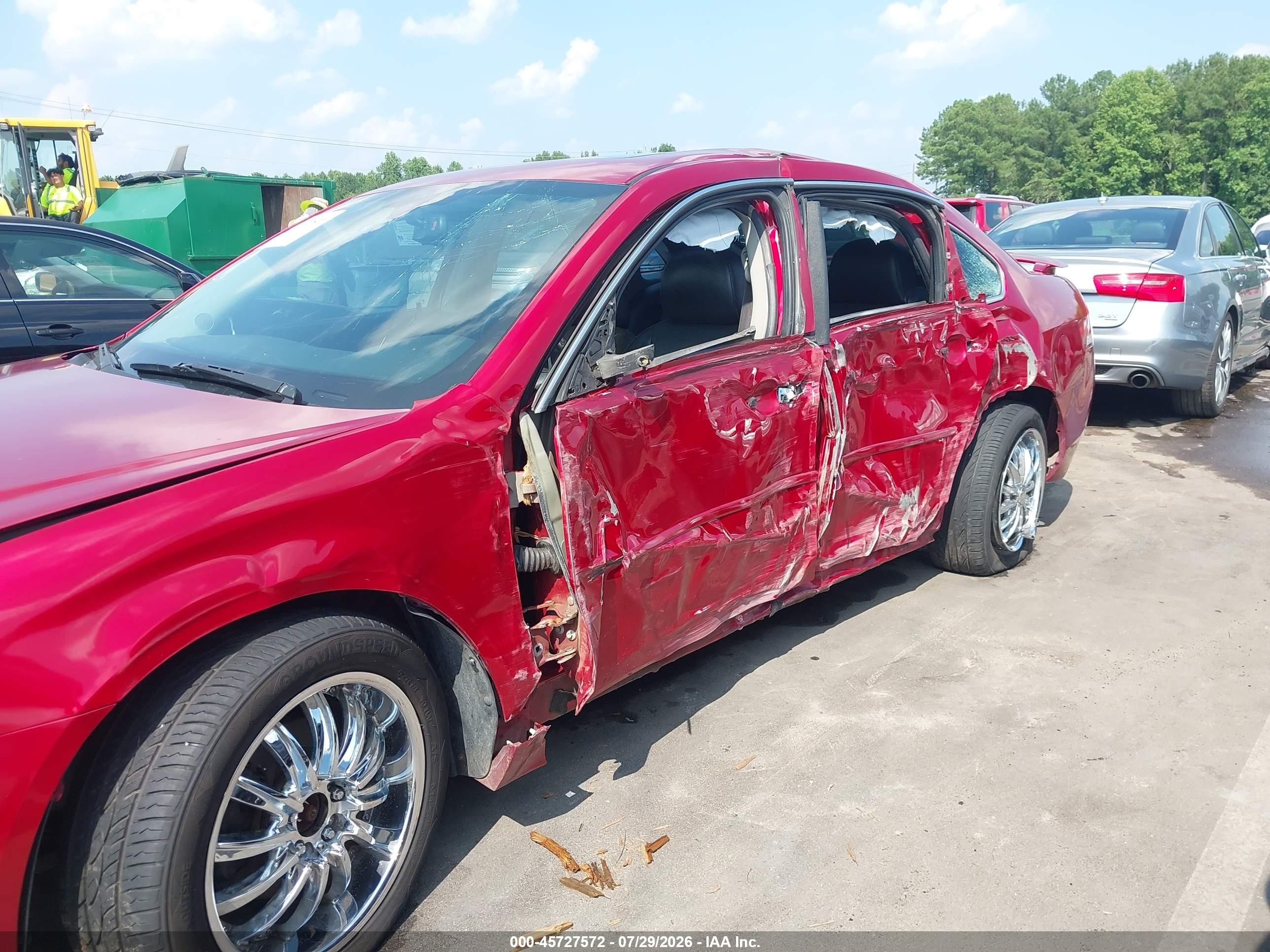 2013 Chevrolet Impala Ltz Red vin: 2G1WC5E35D1258485