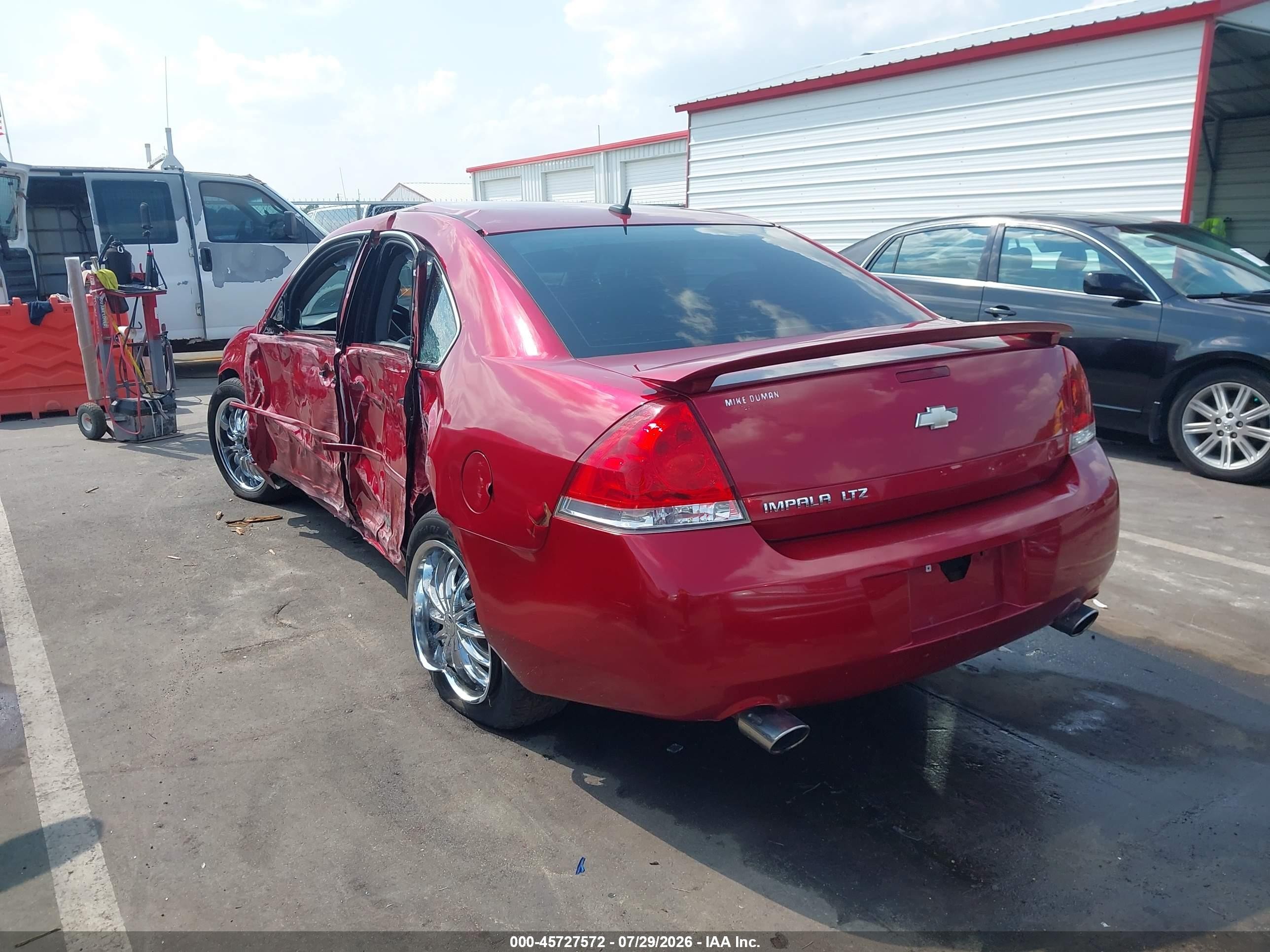 2013 Chevrolet Impala Ltz Red vin: 2G1WC5E35D1258485