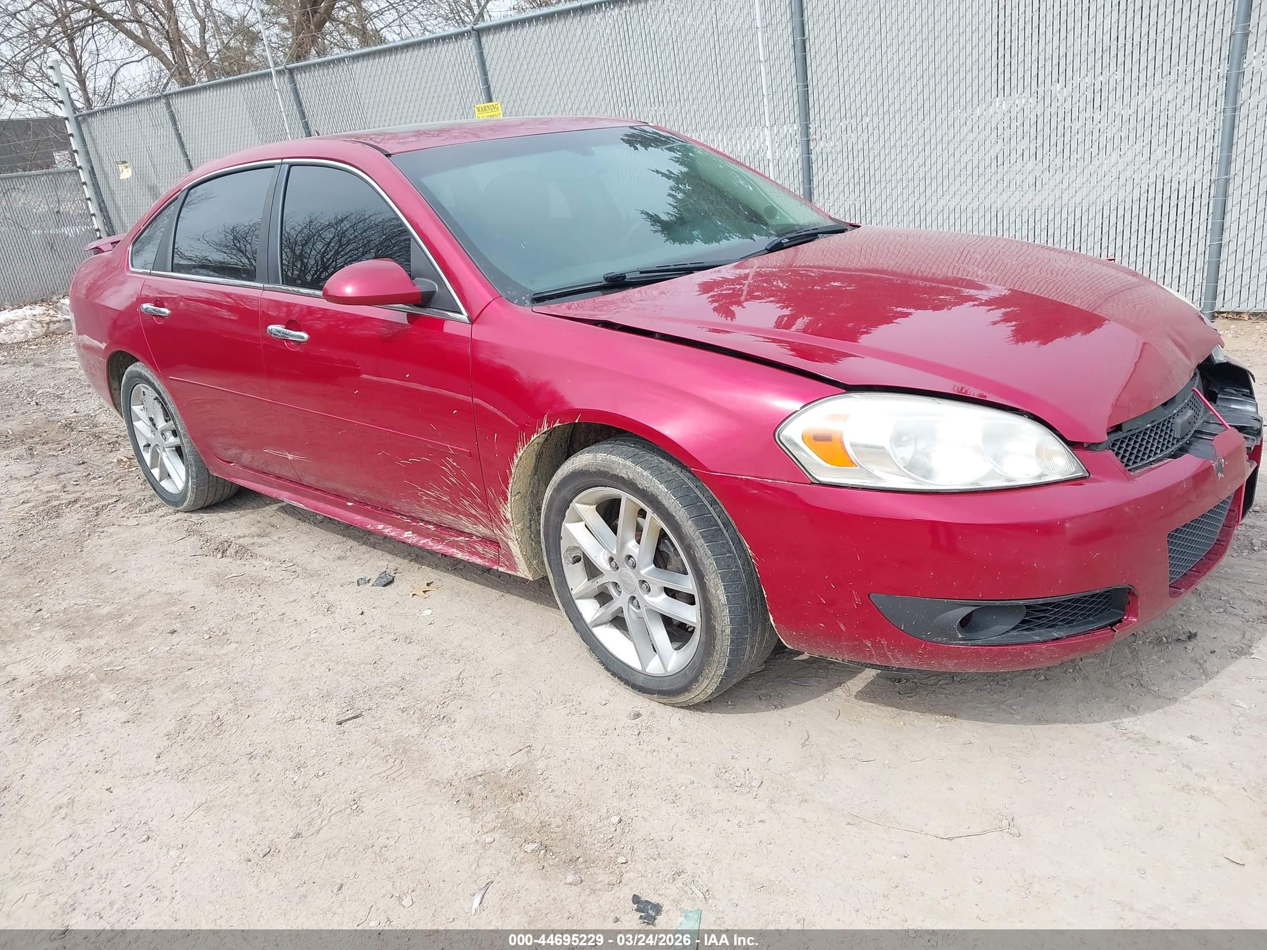 2014 Chevrolet Impala Limited Ltz Red vin: 2G1WC5E35E1100195