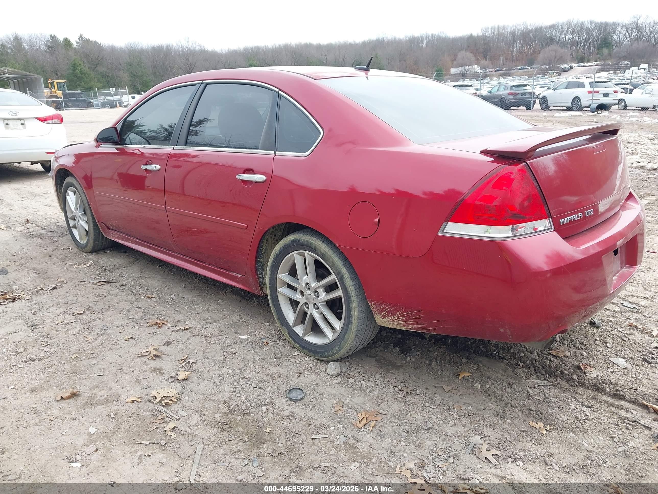 2014 Chevrolet Impala Limited Ltz Red vin: 2G1WC5E35E1100195