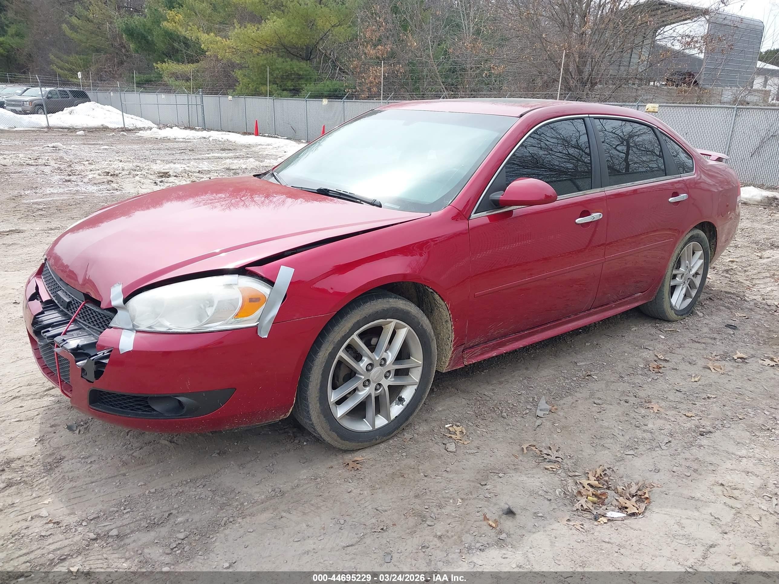 2014 Chevrolet Impala Limited Ltz Red vin: 2G1WC5E35E1100195