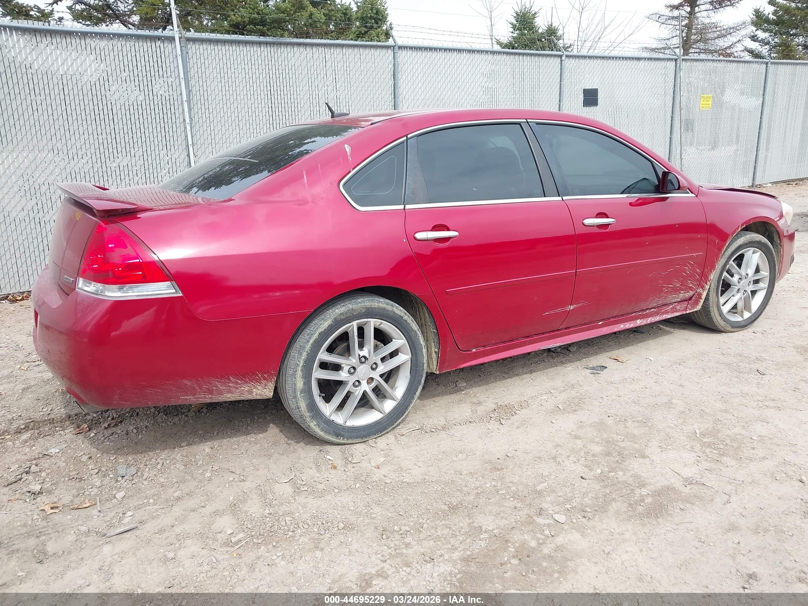 2014 Chevrolet Impala Limited Ltz Red vin: 2G1WC5E35E1100195