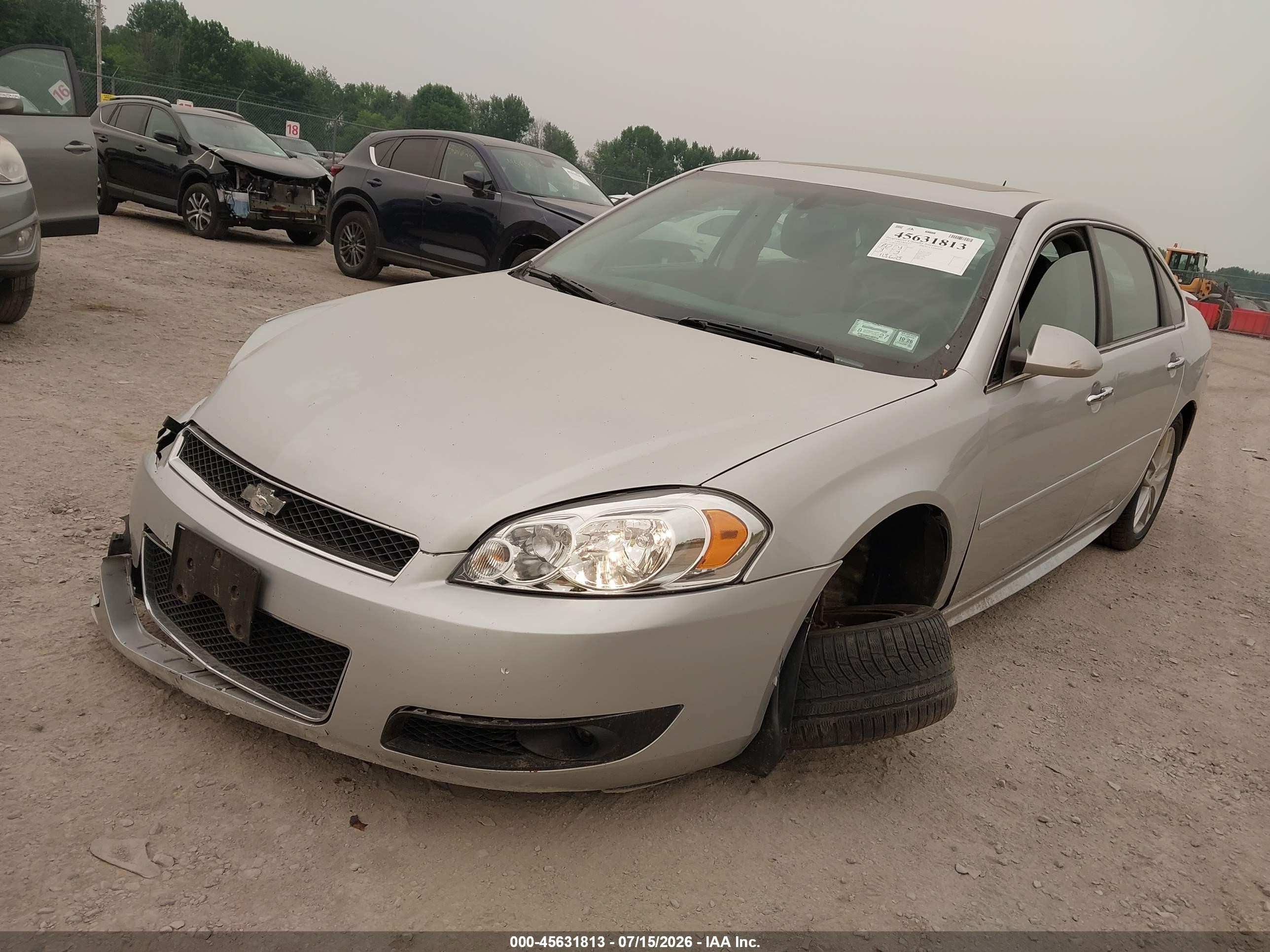 2015 Chevrolet Impala Limited Ltz Silver vin: 2G1WC5E35F1135725
