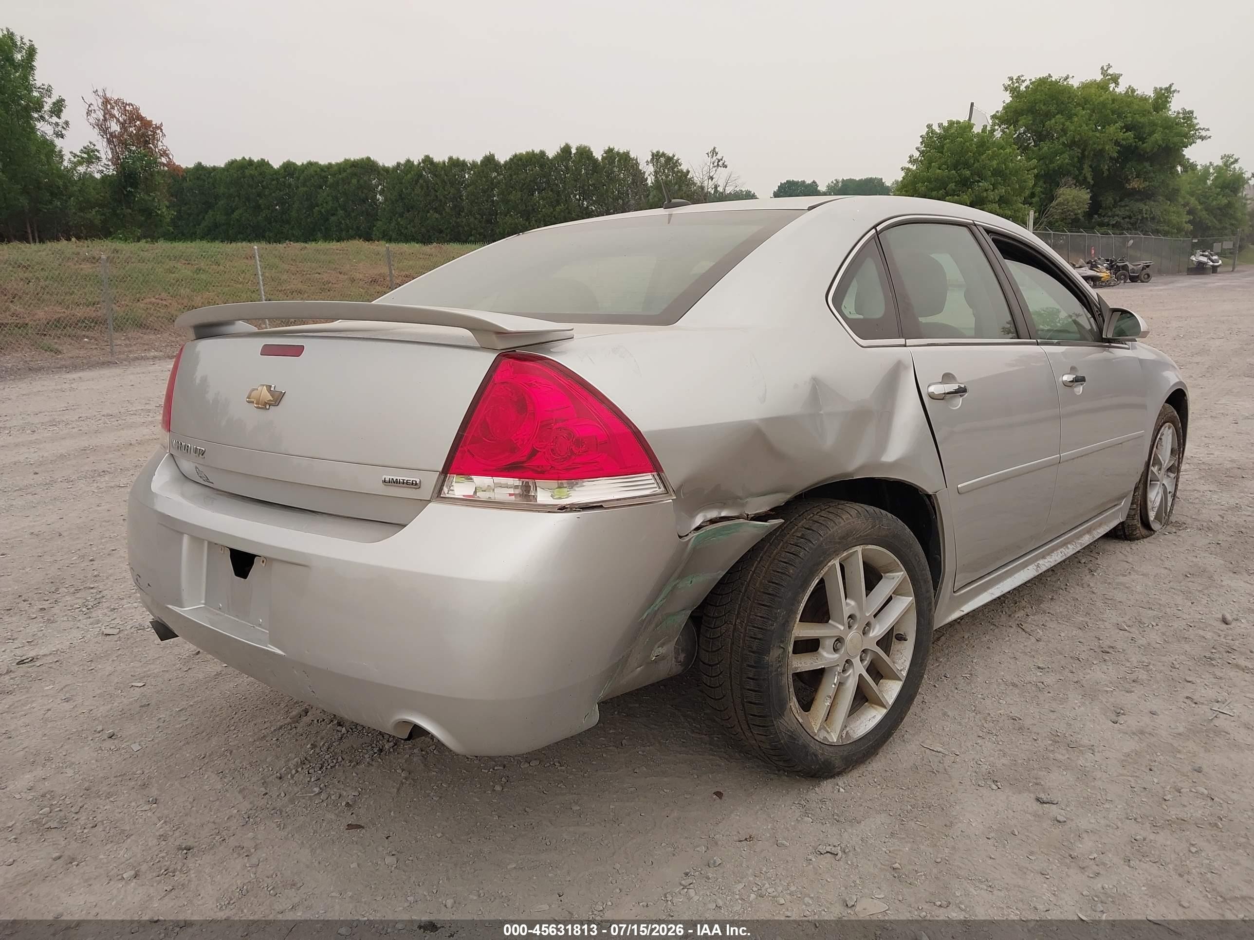 2015 Chevrolet Impala Limited Ltz Silver vin: 2G1WC5E35F1135725