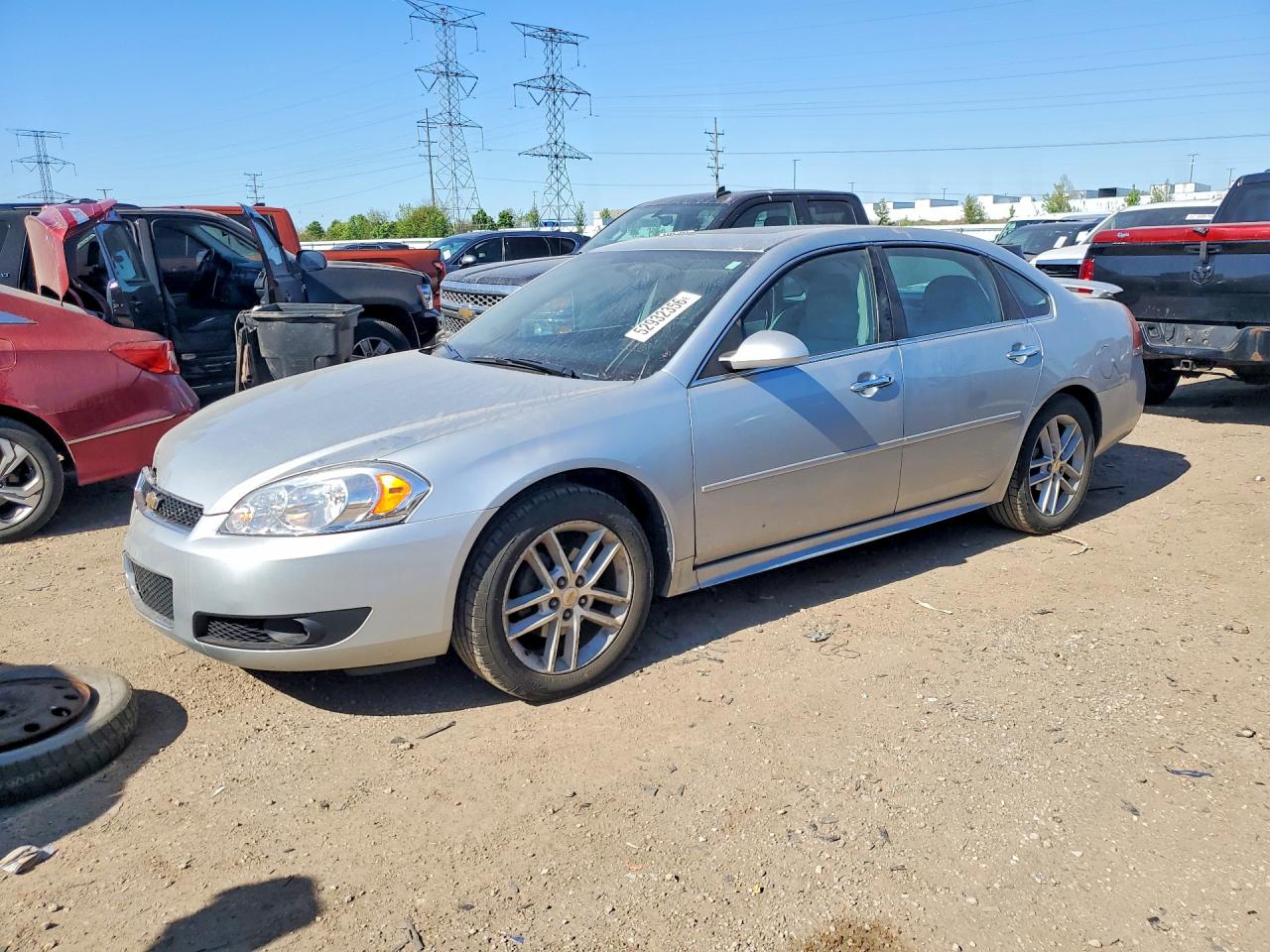2012 Chevrolet Impala Ltz Silver vin: 2G1WC5E36C1113017