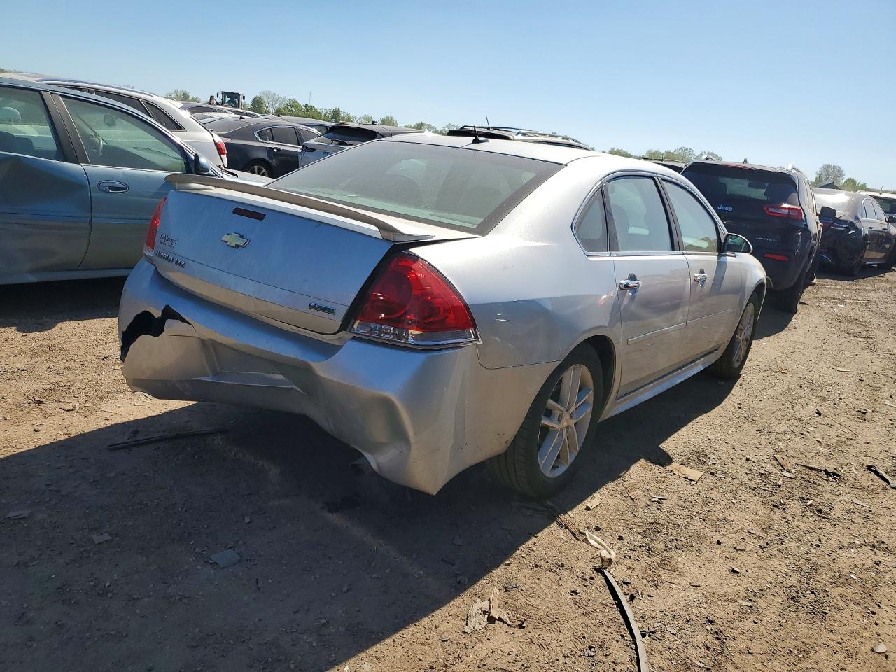 2012 Chevrolet Impala Ltz Silver vin: 2G1WC5E36C1113017
