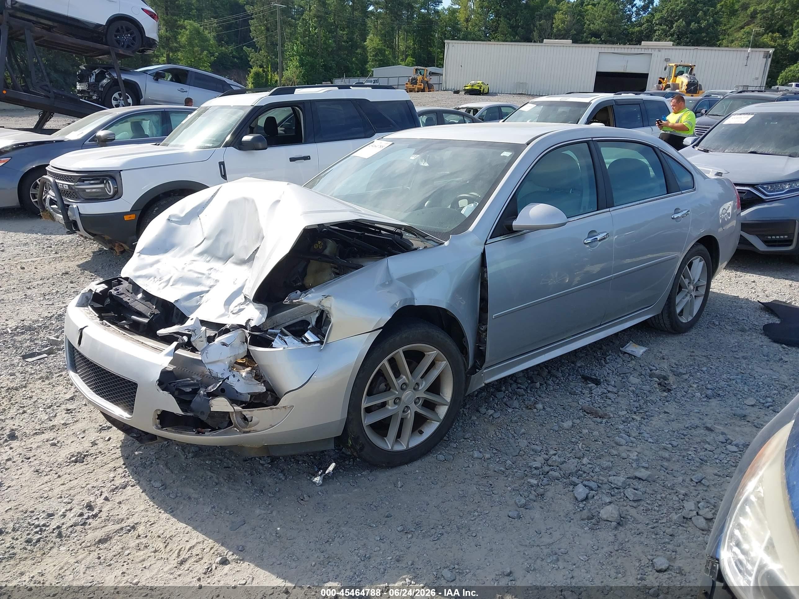 2012 Chevrolet Impala Ltz Silver vin: 2G1WC5E36C1183486