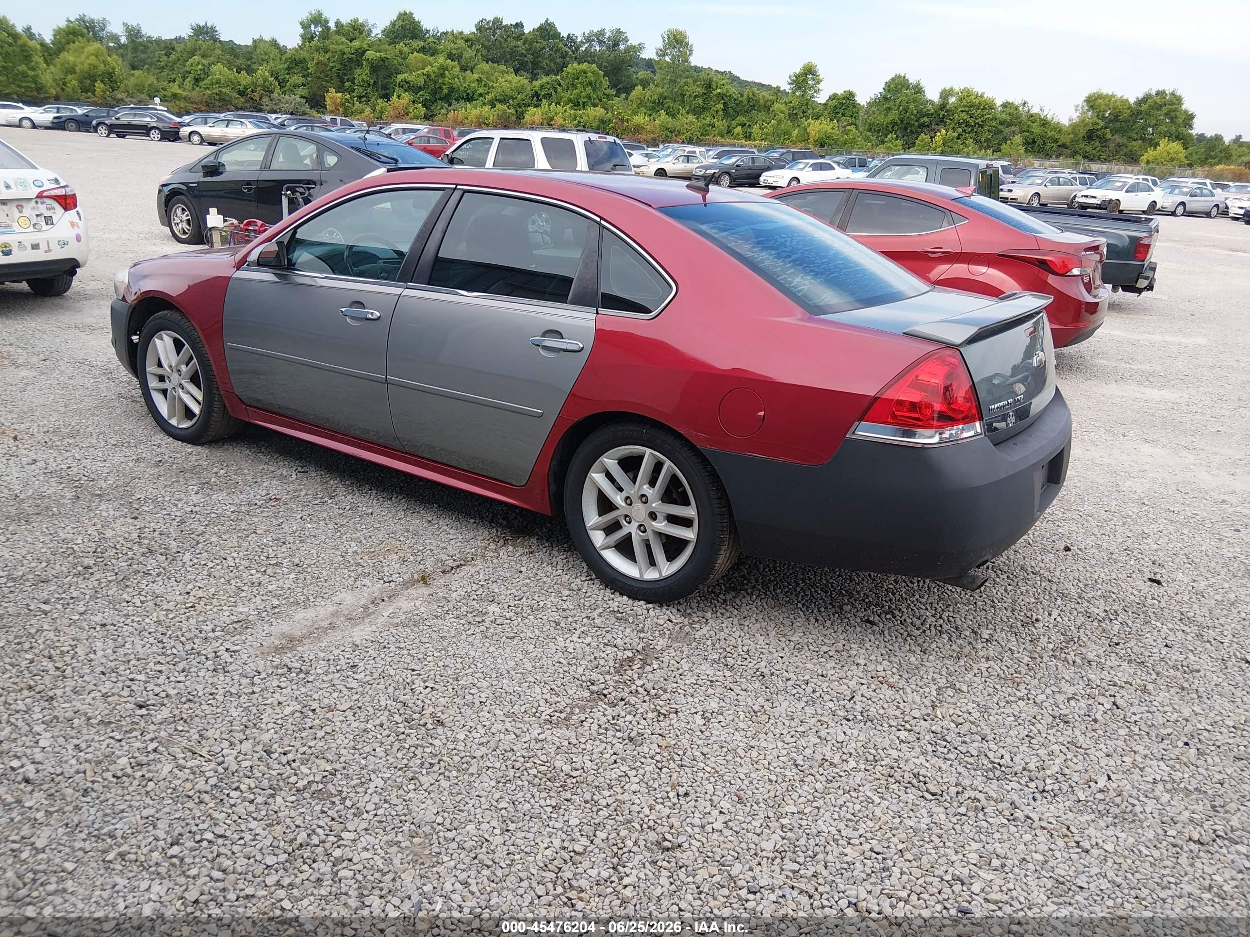 2012 Chevrolet Impala Ltz Red vin: 2G1WC5E36C1285208