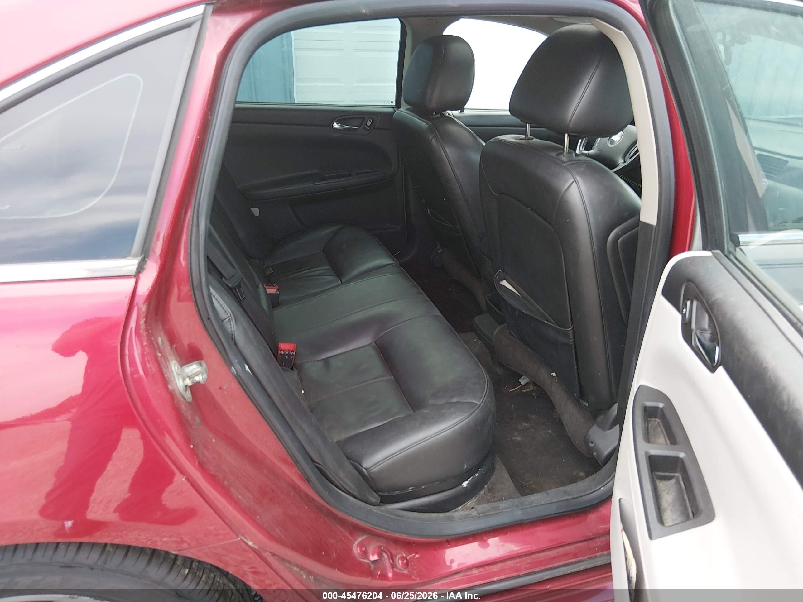 2012 Chevrolet Impala Ltz Red vin: 2G1WC5E36C1285208