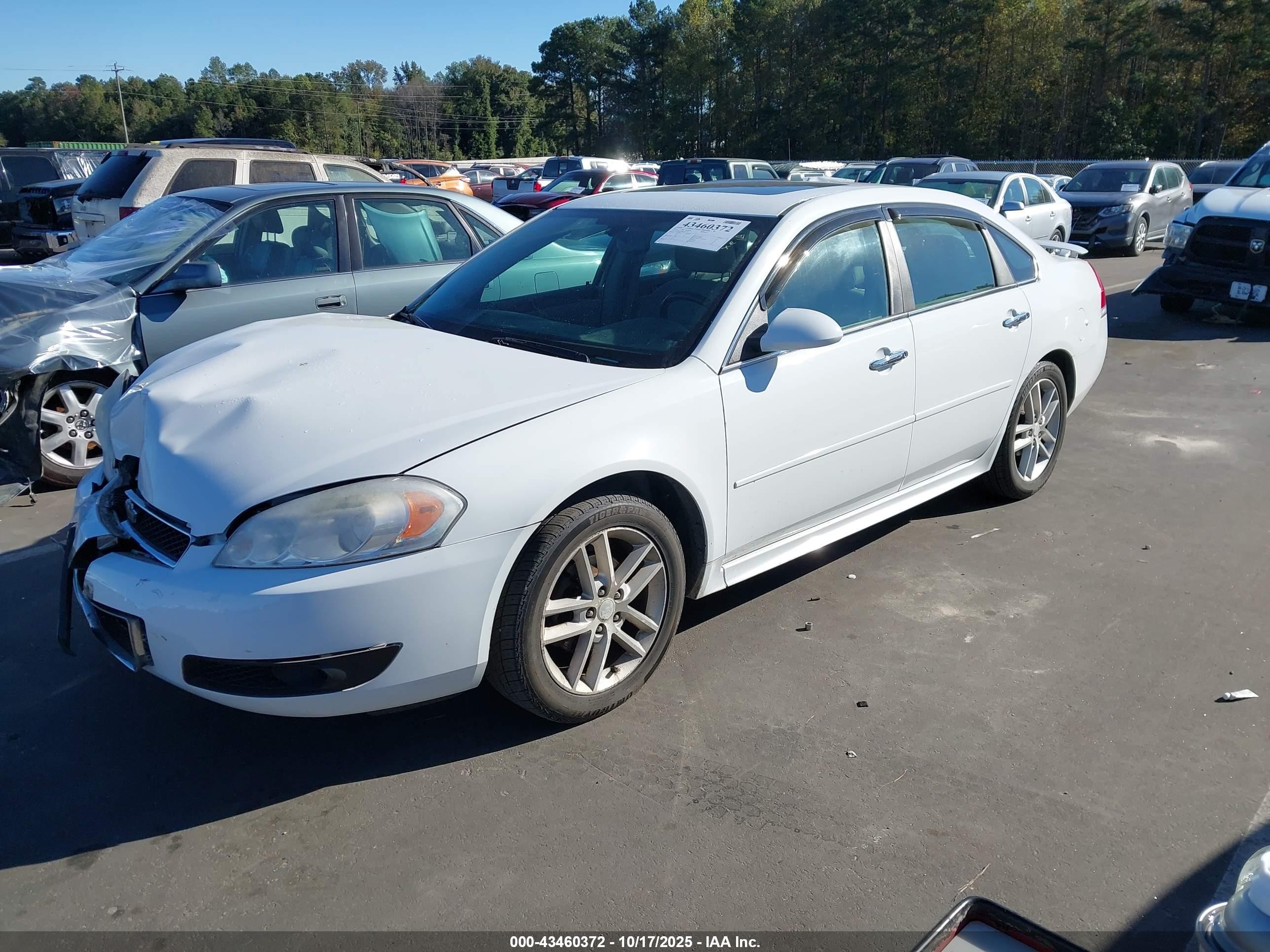 2012 Chevrolet Impala Ltz White vin: 2G1WC5E36C1292725