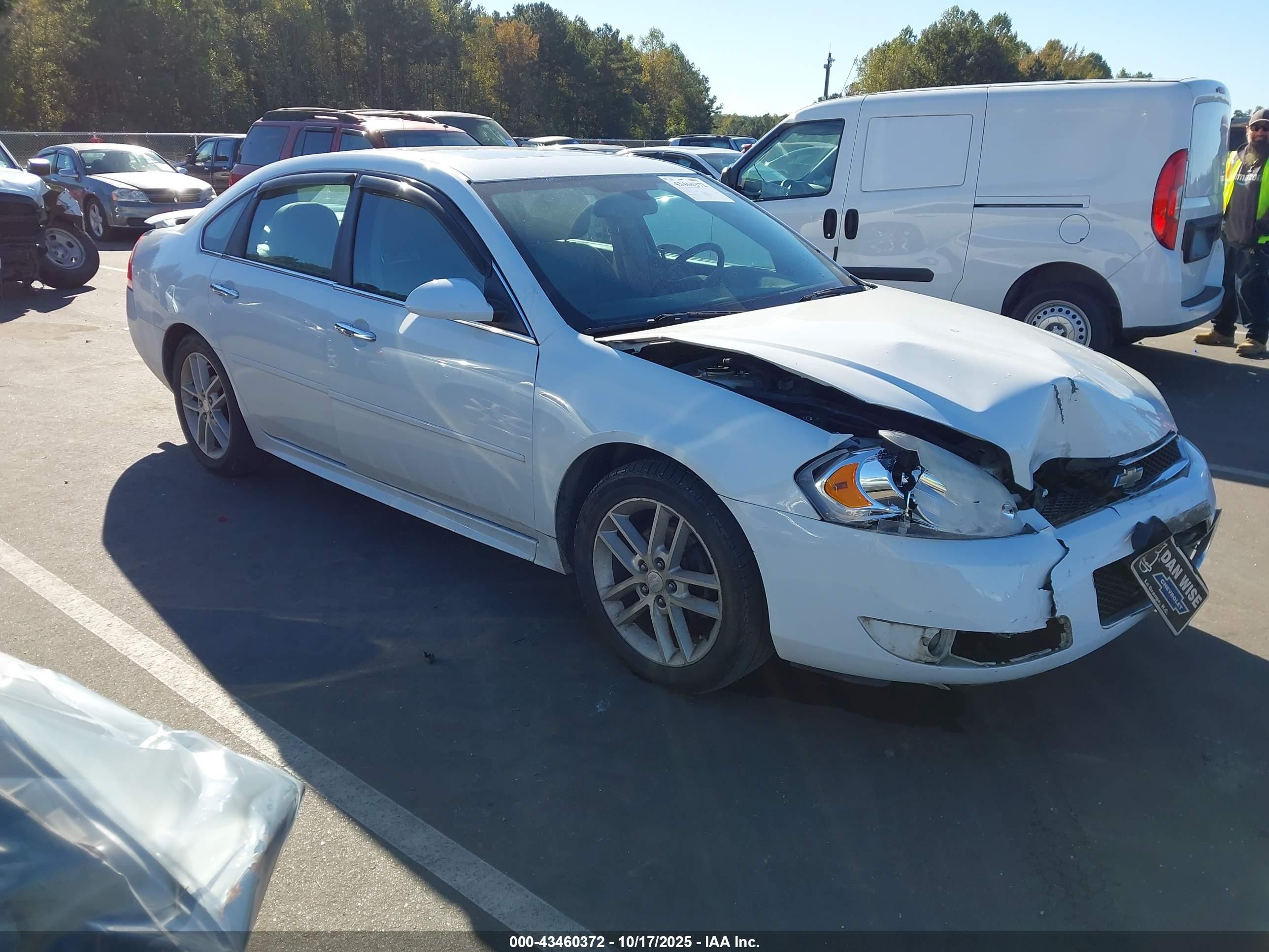 2012 Chevrolet Impala Ltz White vin: 2G1WC5E36C1292725