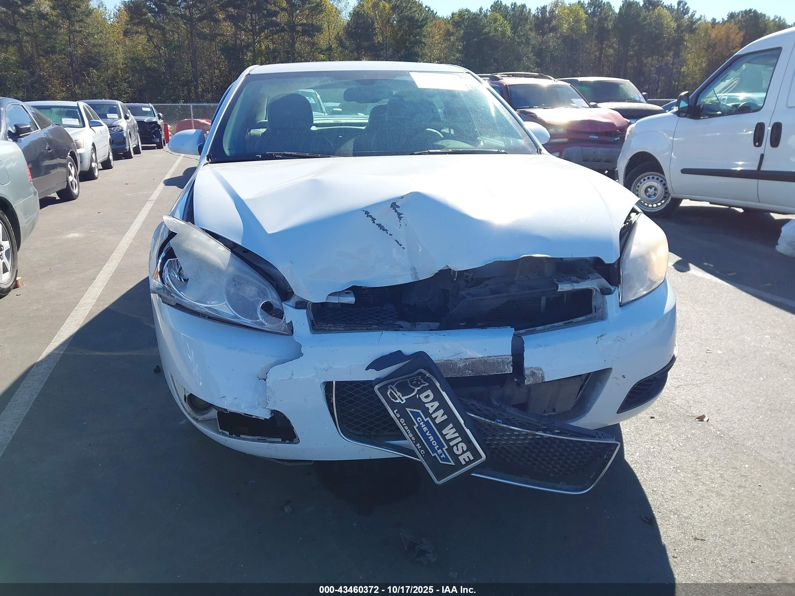 2012 Chevrolet Impala Ltz White vin: 2G1WC5E36C1292725