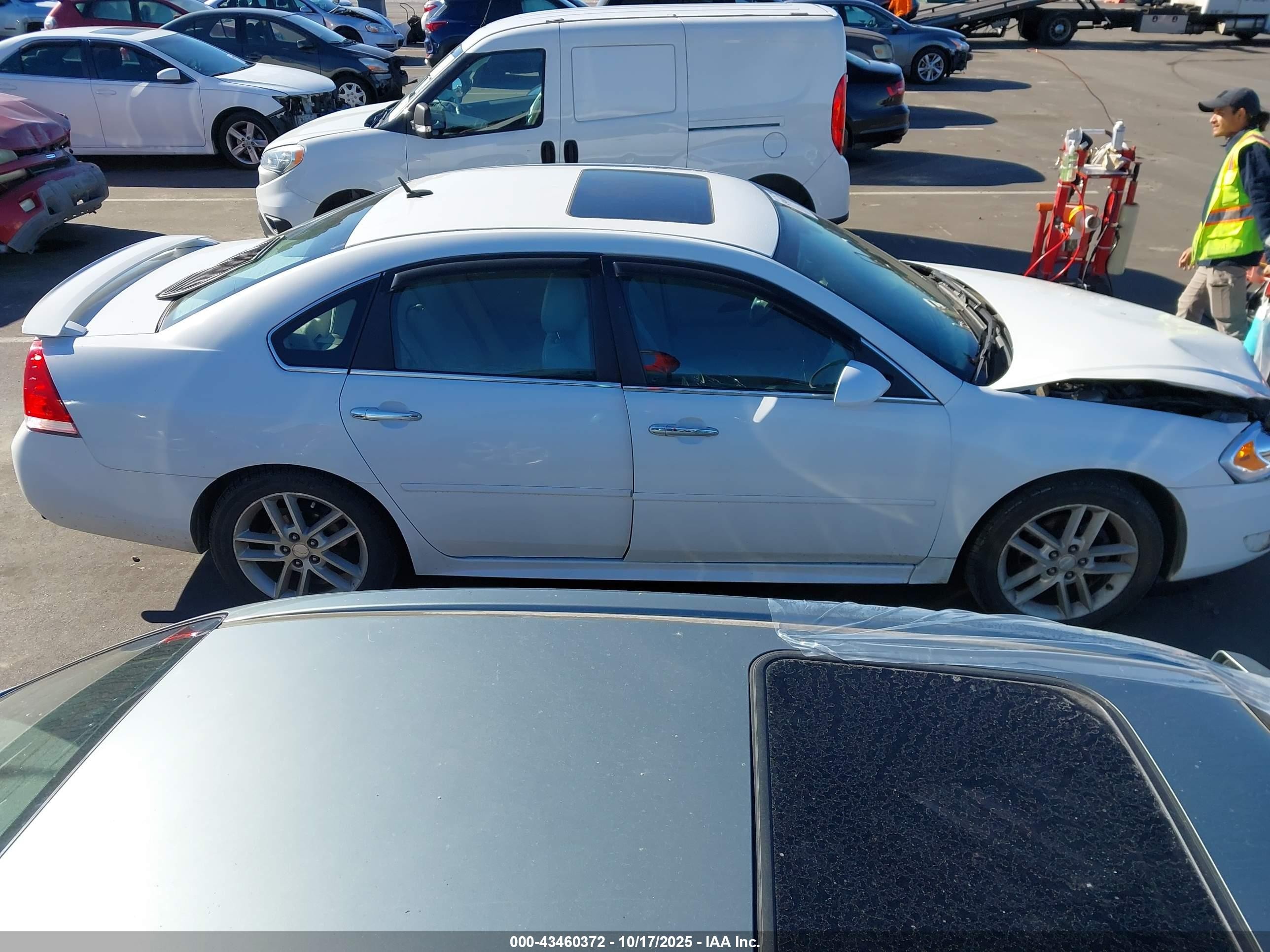 2012 Chevrolet Impala Ltz White vin: 2G1WC5E36C1292725