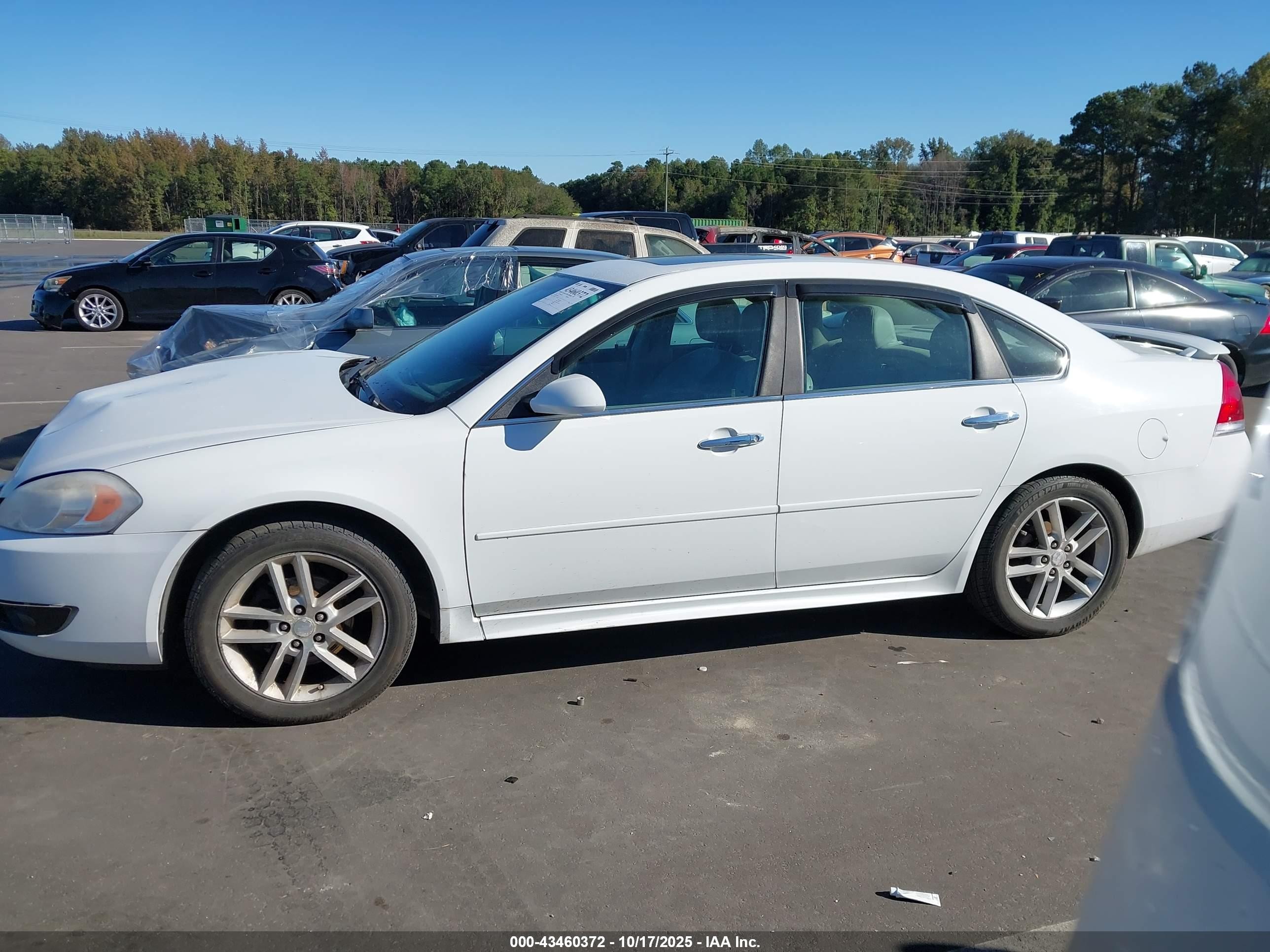2012 Chevrolet Impala Ltz White vin: 2G1WC5E36C1292725