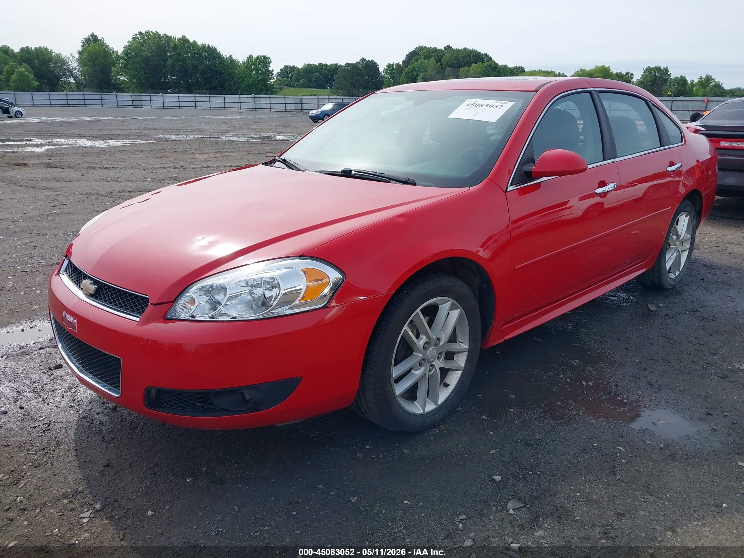 2013 Chevrolet Impala Ltz Red vin: 2G1WC5E36D1185028