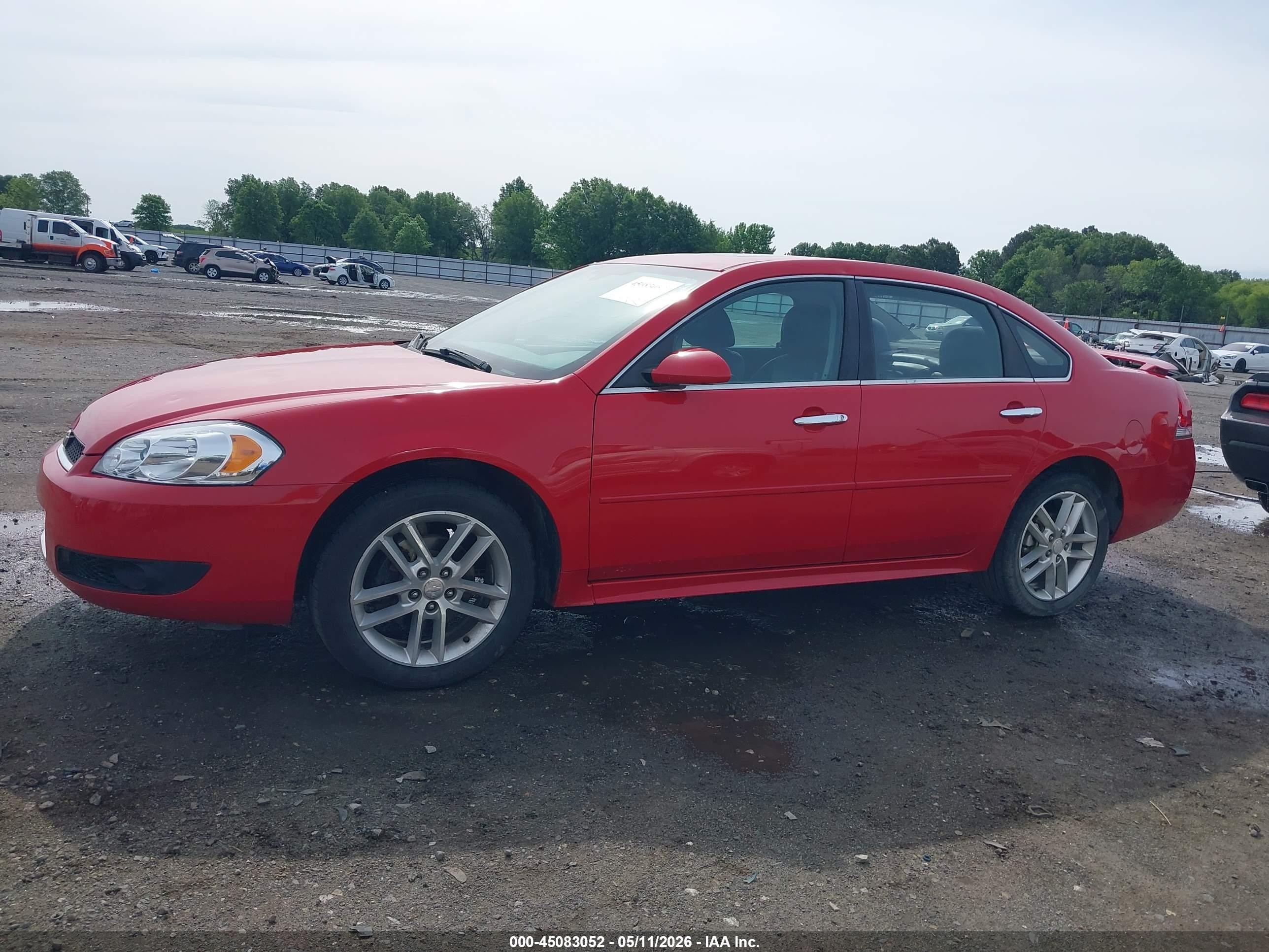 2013 Chevrolet Impala Ltz Red vin: 2G1WC5E36D1185028