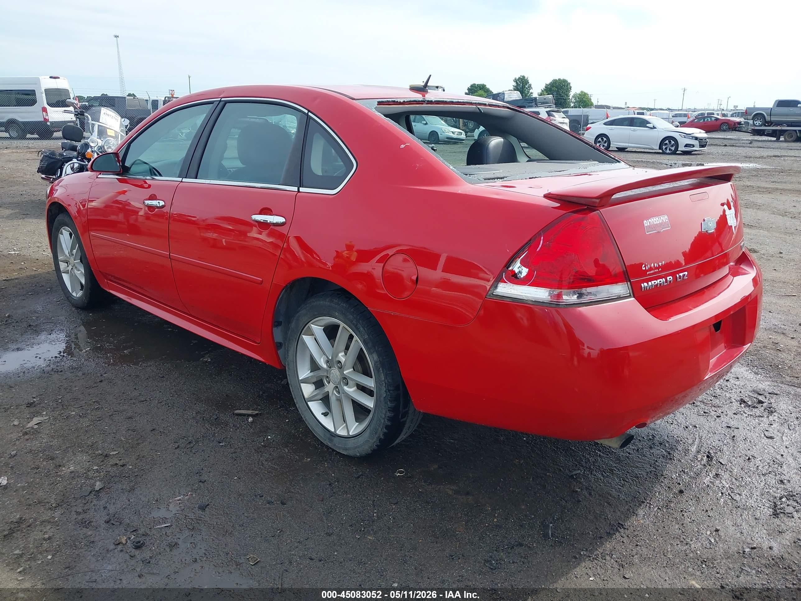 2013 Chevrolet Impala Ltz Red vin: 2G1WC5E36D1185028
