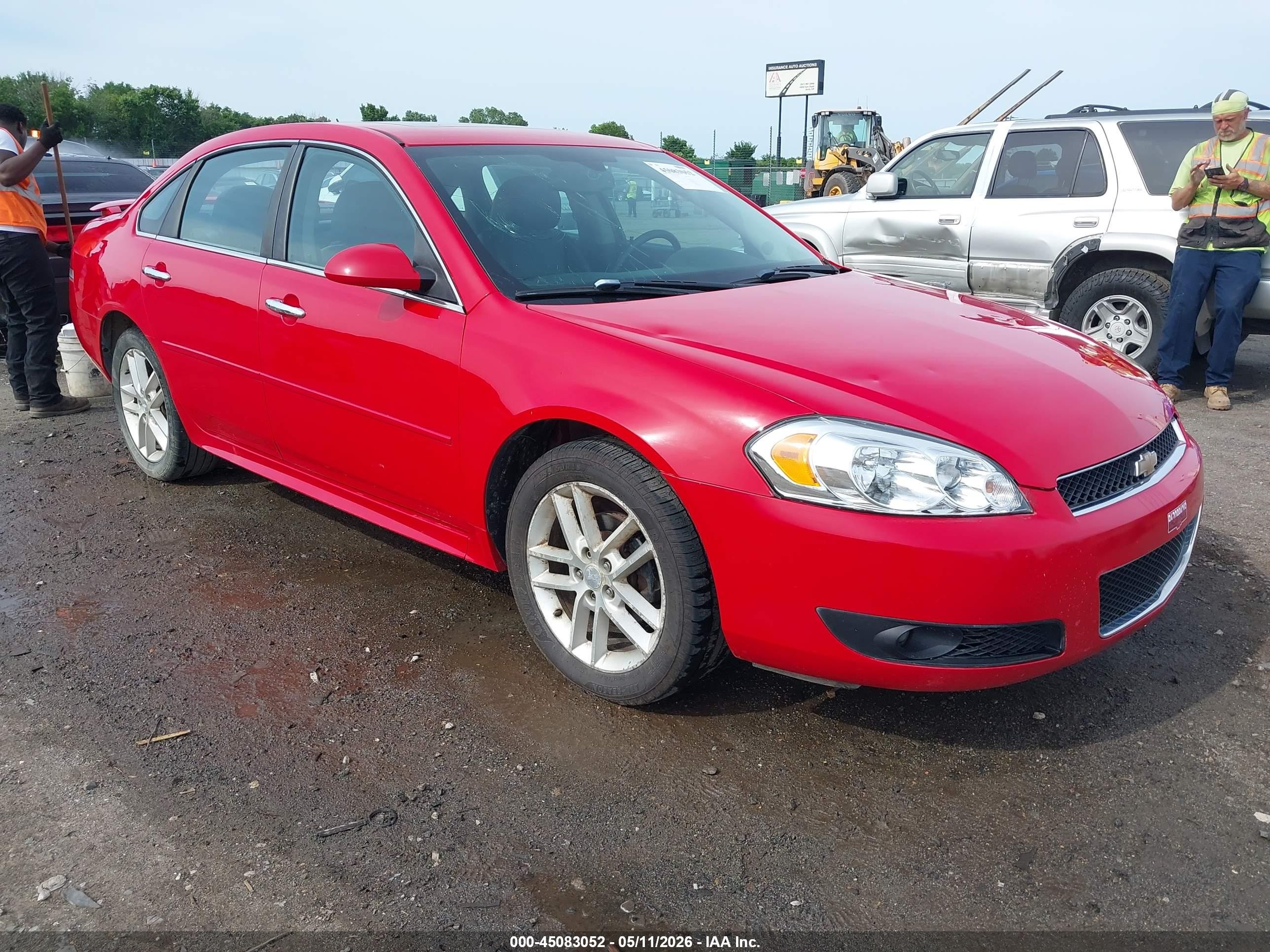 2013 Chevrolet Impala Ltz Red vin: 2G1WC5E36D1185028