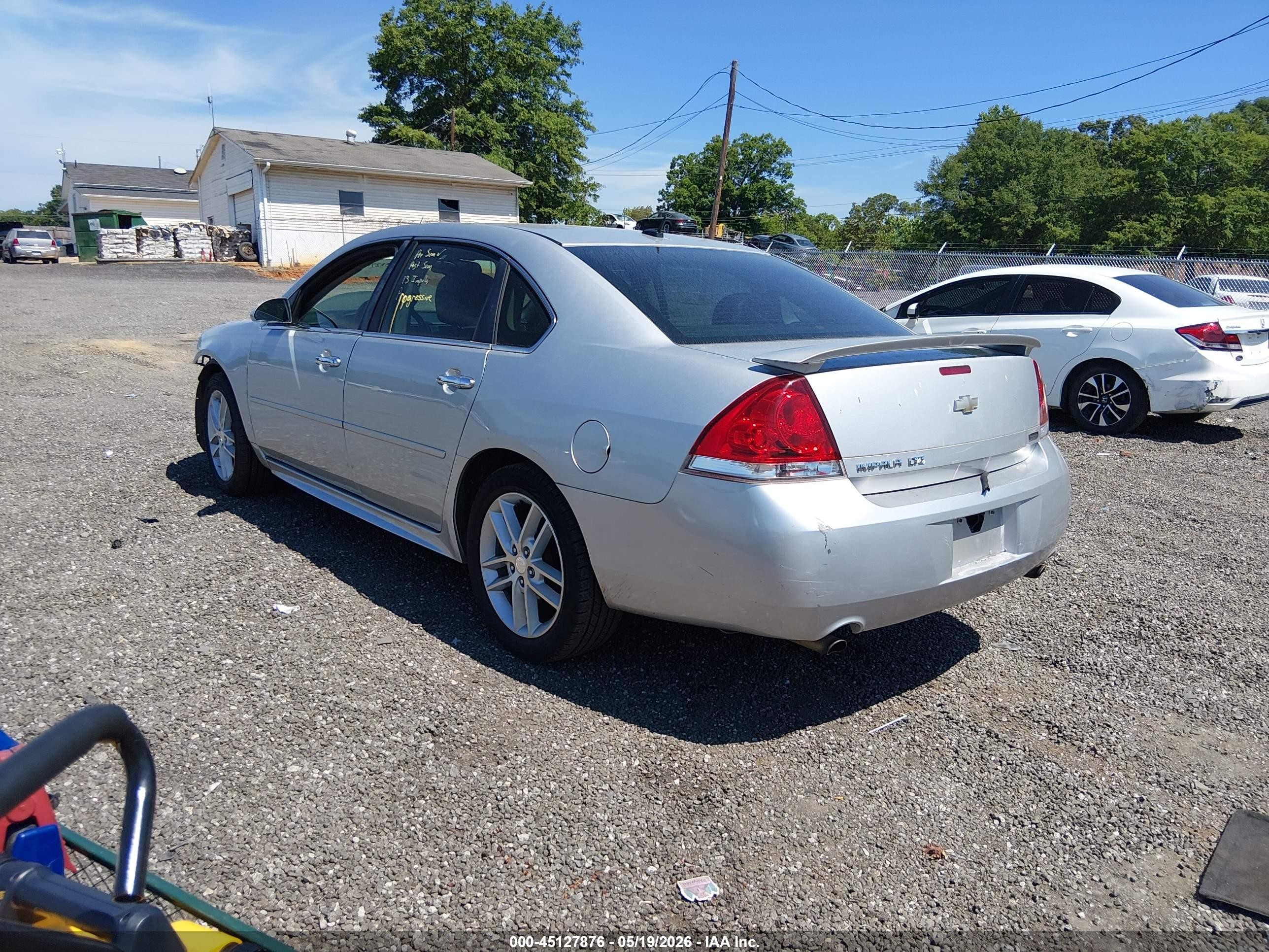 2013 Chevrolet Impala Ltz Серебряный vin: 2G1WC5E36D1260195