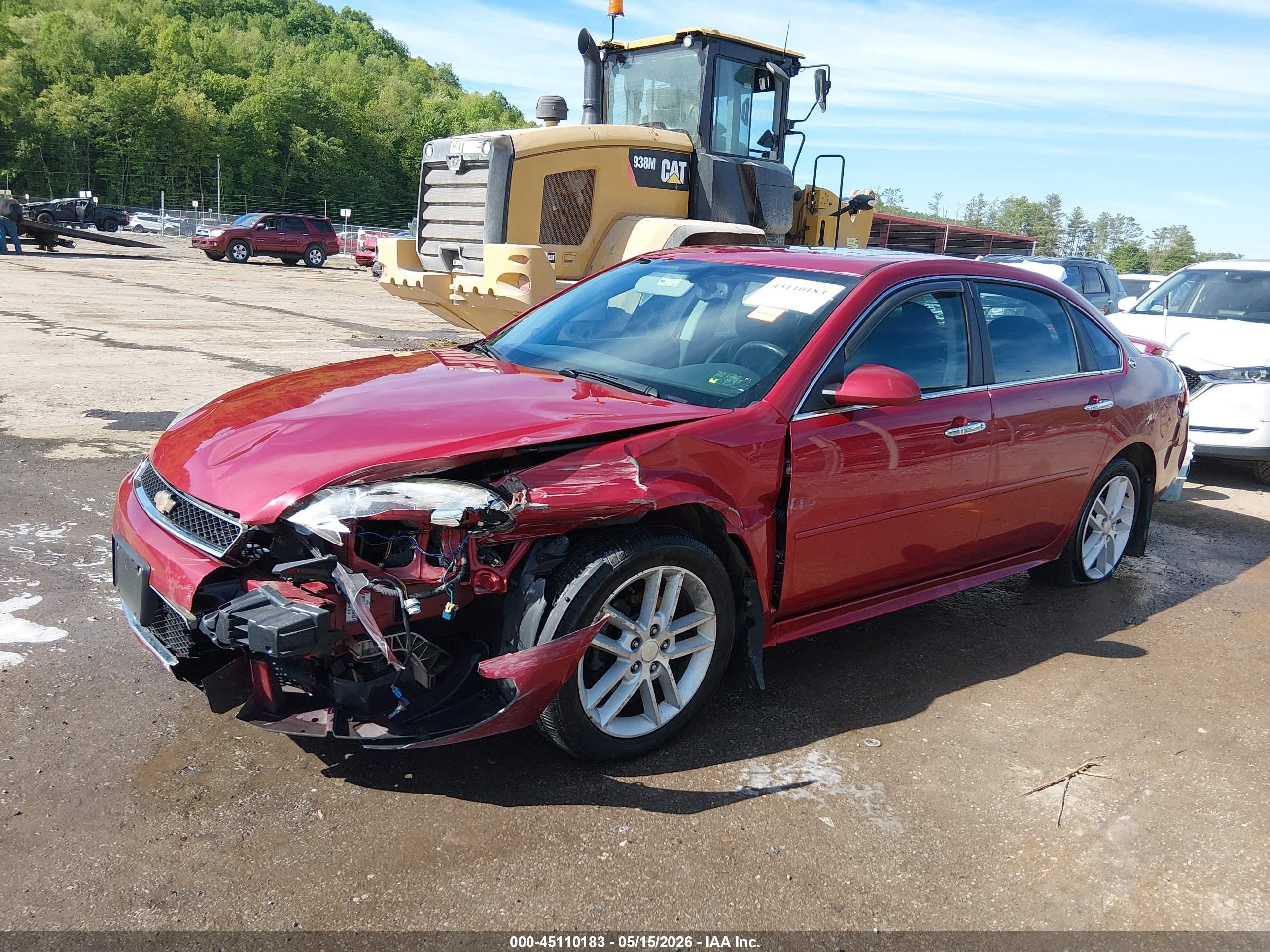 2014 Chevrolet Impala Limited Ltz Red vin: 2G1WC5E36E1153603