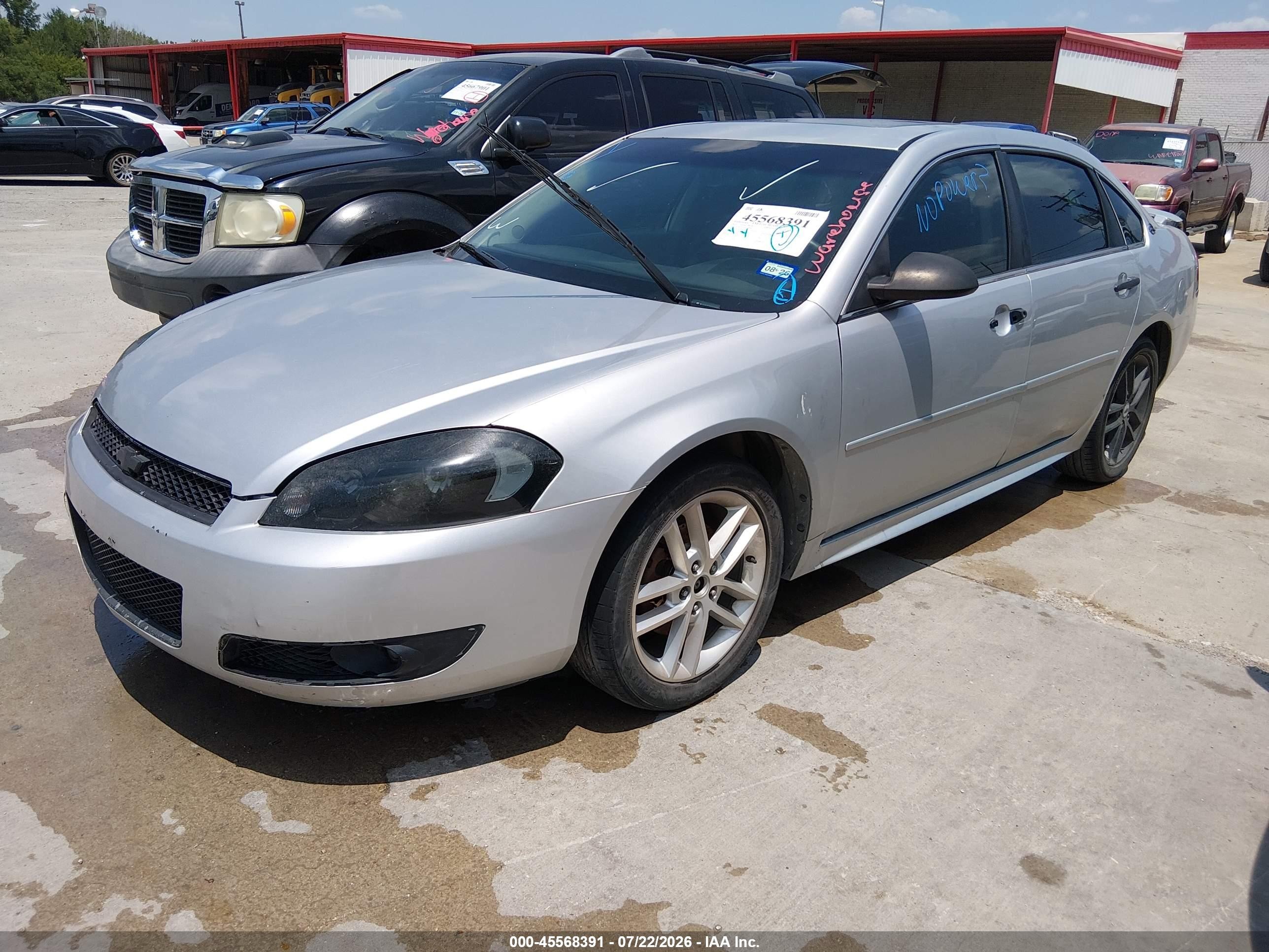 2014 Chevrolet Impala Limited Ltz Silver vin: 2G1WC5E36E1159501