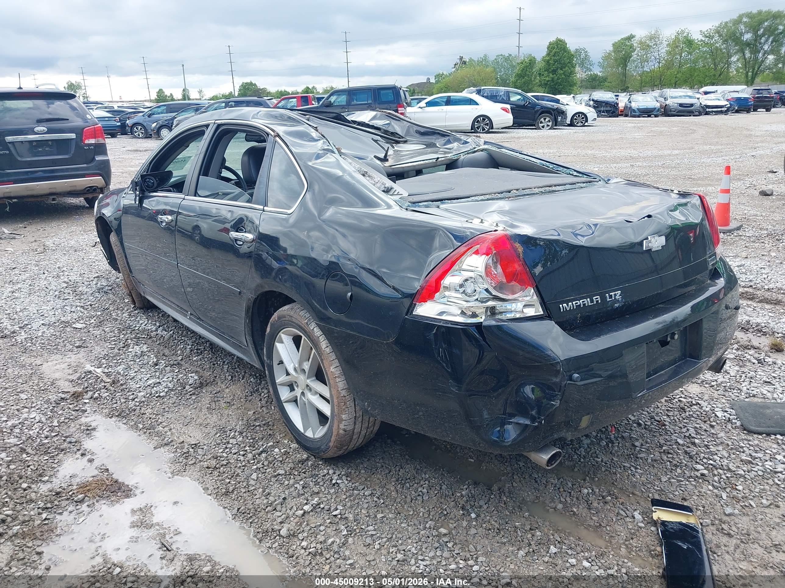 2012 Chevrolet Impala Ltz Black vin: 2G1WC5E37C1144308