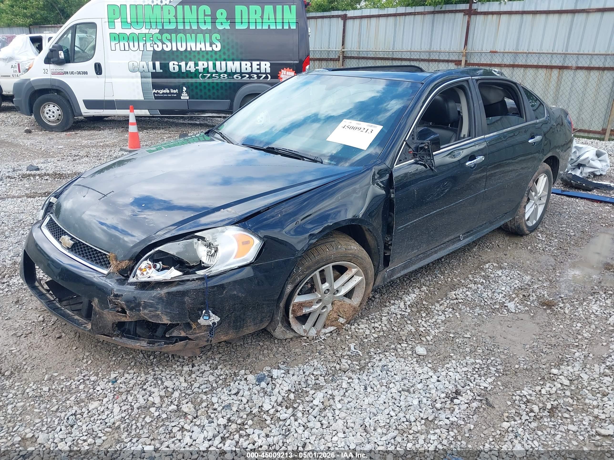 2012 Chevrolet Impala Ltz Black vin: 2G1WC5E37C1144308