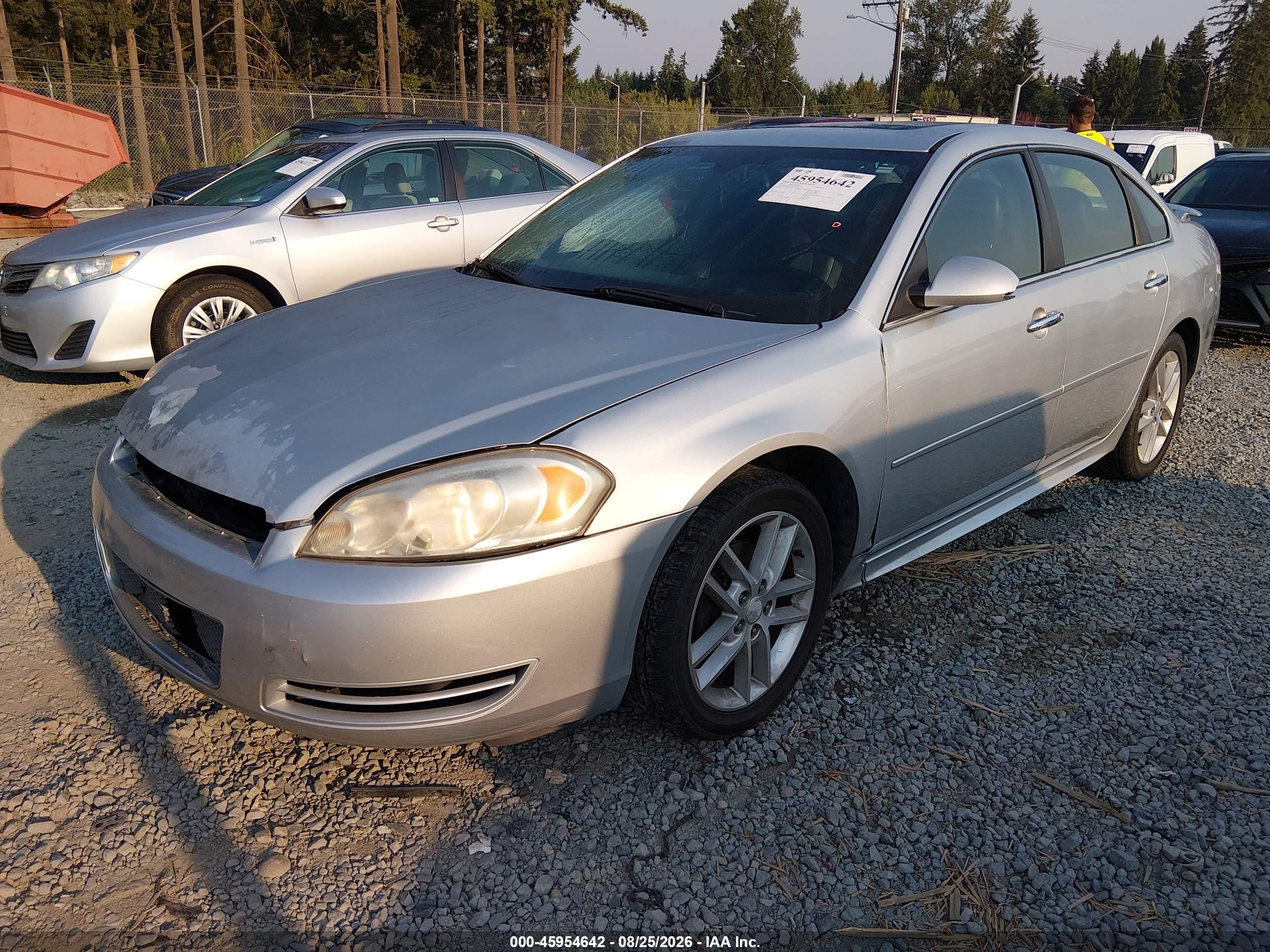 2012 Chevrolet Impala Ltz Silver vin: 2G1WC5E37C1149329