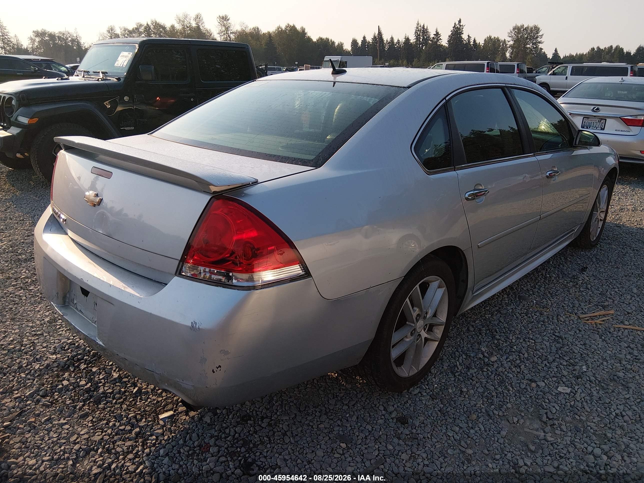 2012 Chevrolet Impala Ltz Silver vin: 2G1WC5E37C1149329