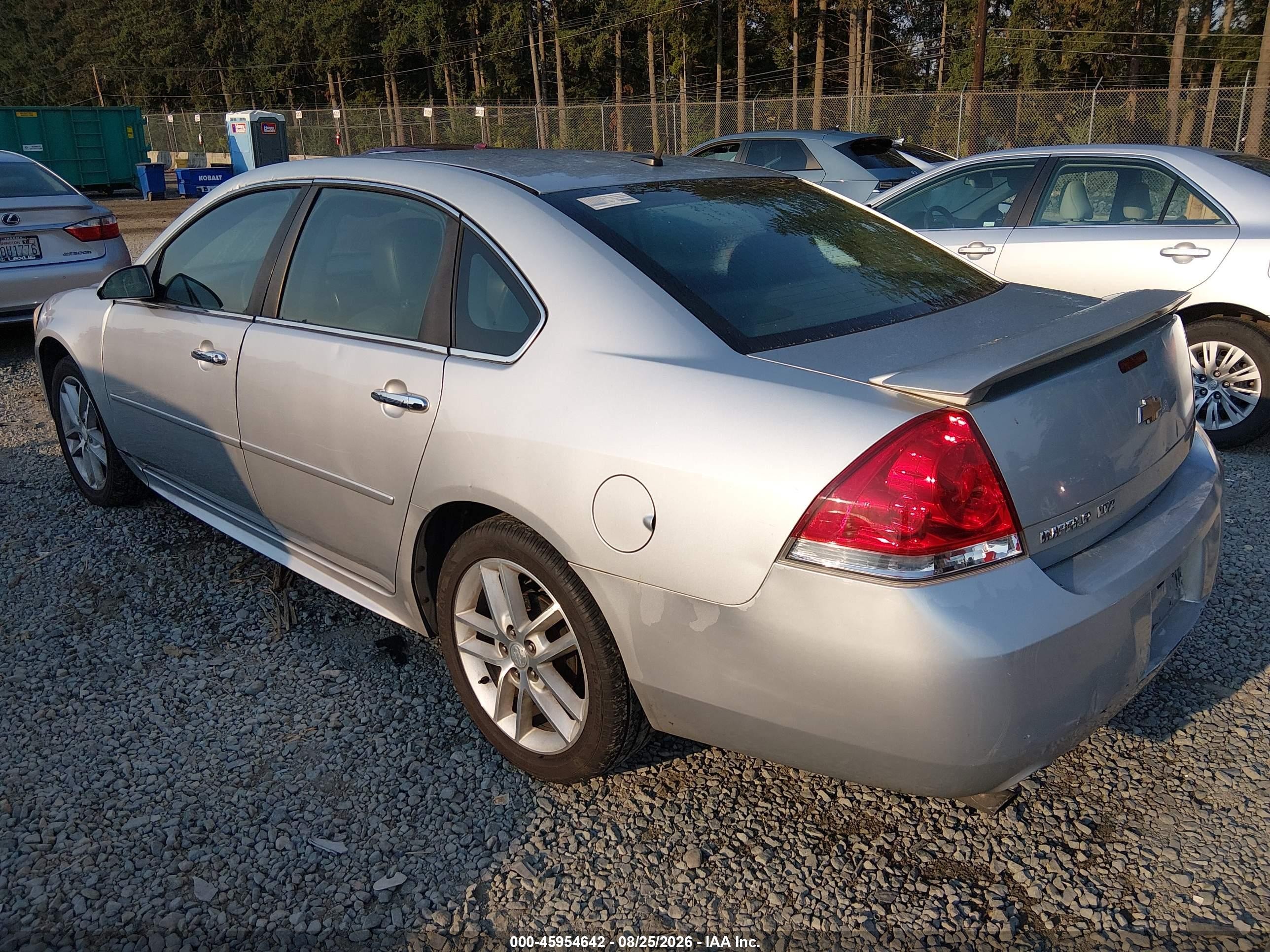 2012 Chevrolet Impala Ltz Silver vin: 2G1WC5E37C1149329