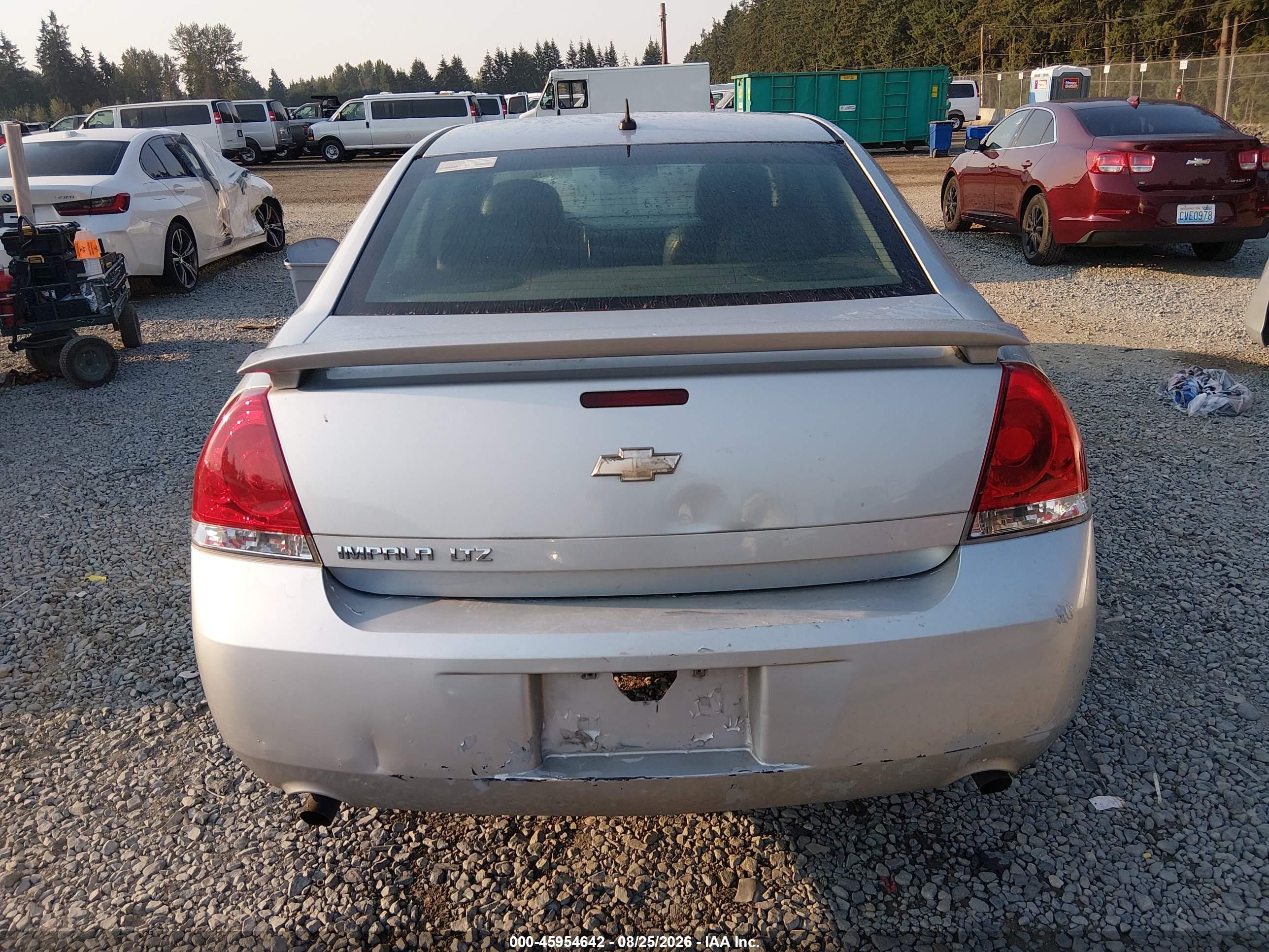 2012 Chevrolet Impala Ltz Silver vin: 2G1WC5E37C1149329