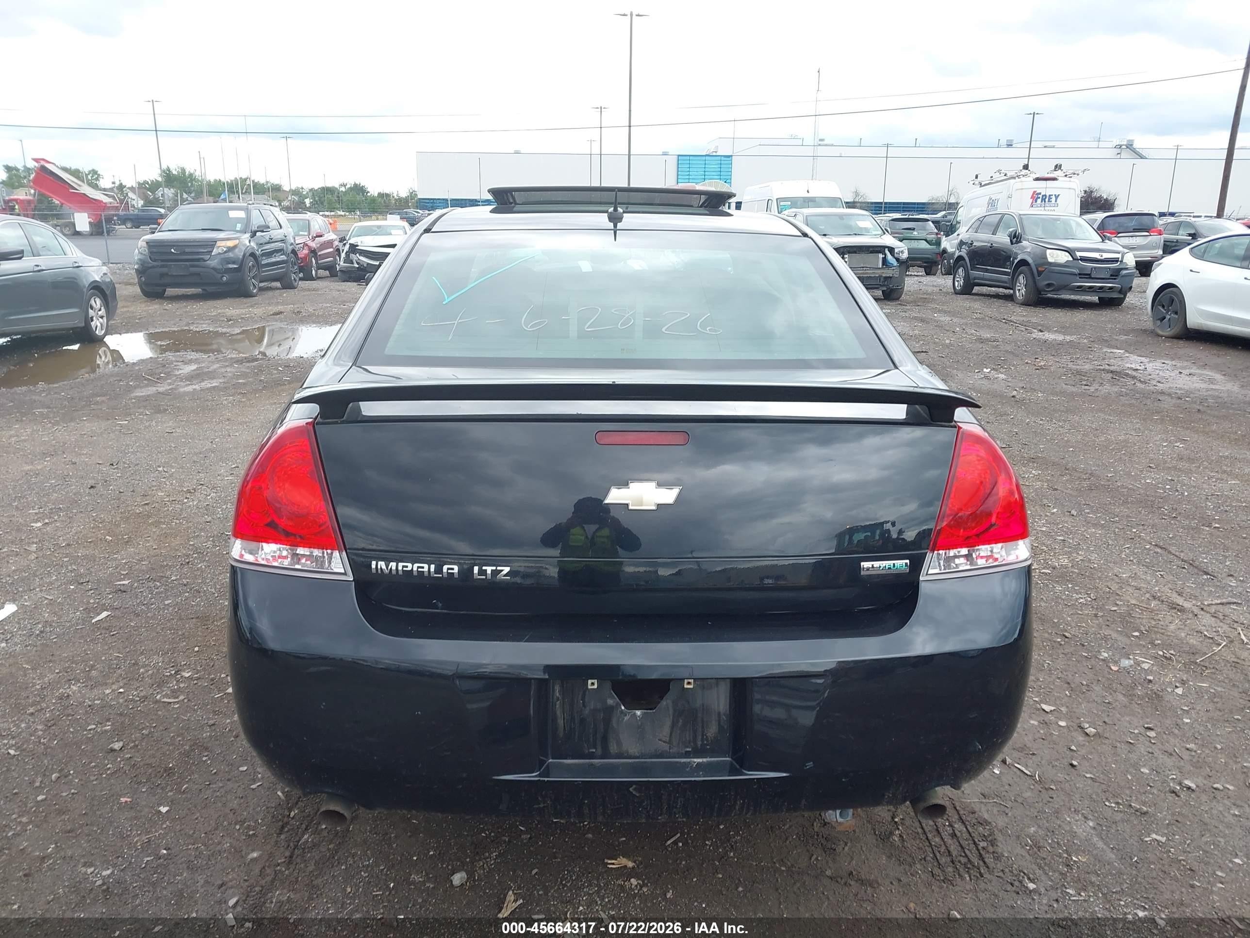 2013 Chevrolet Impala Ltz Black vin: 2G1WC5E37D1131107