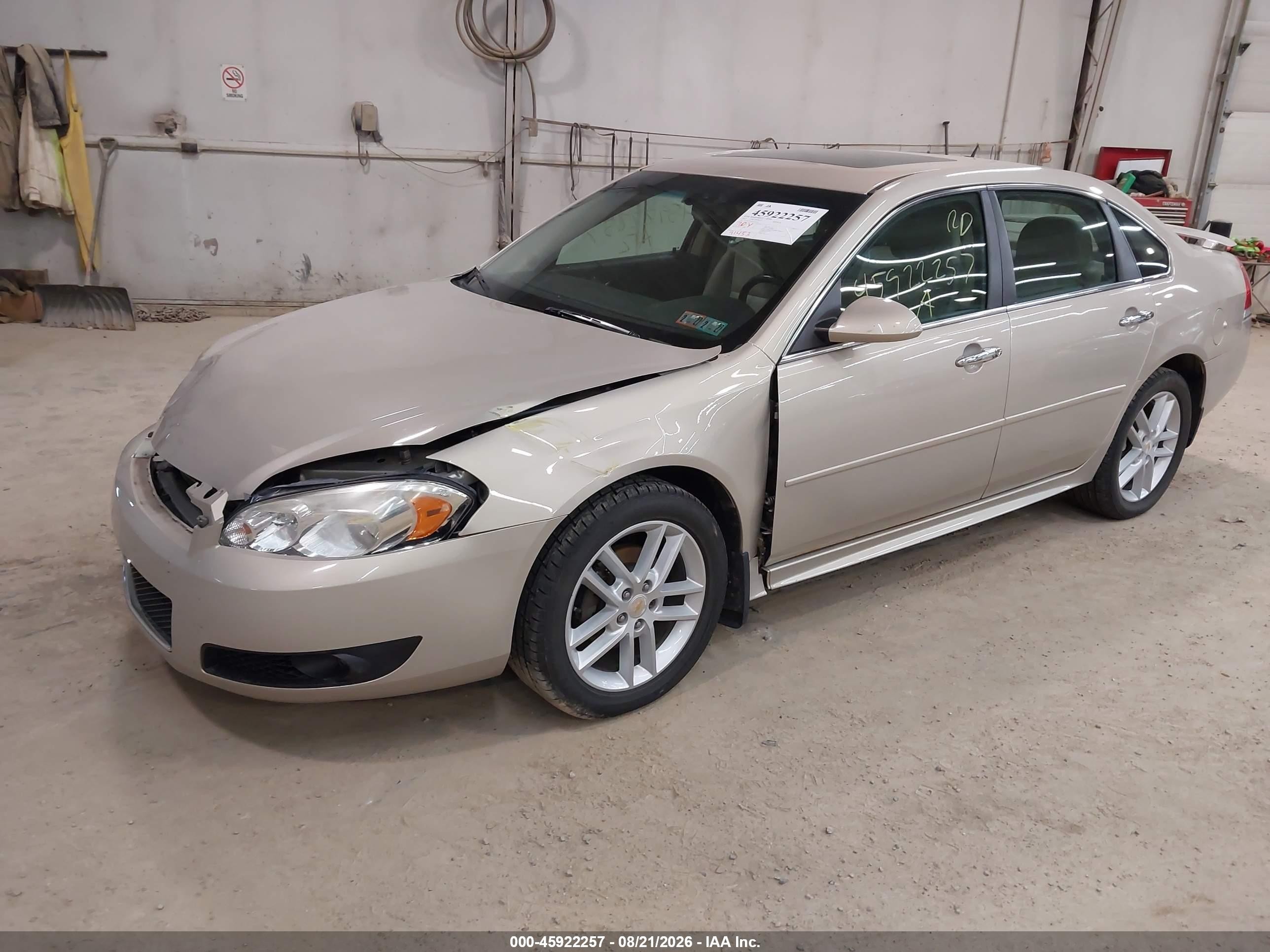 2012 Chevrolet Impala Ltz Gold vin: 2G1WC5E38C1109146