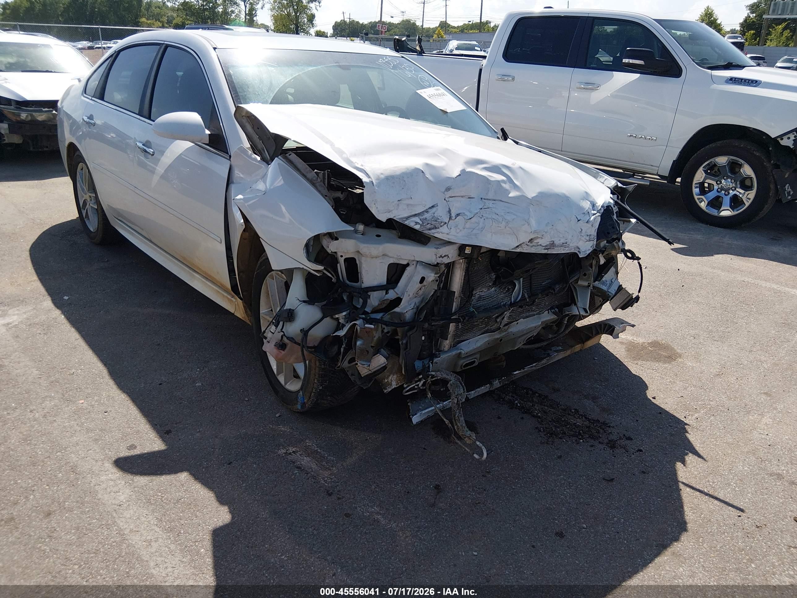 2012 Chevrolet Impala Ltz White vin: 2G1WC5E38C1130028