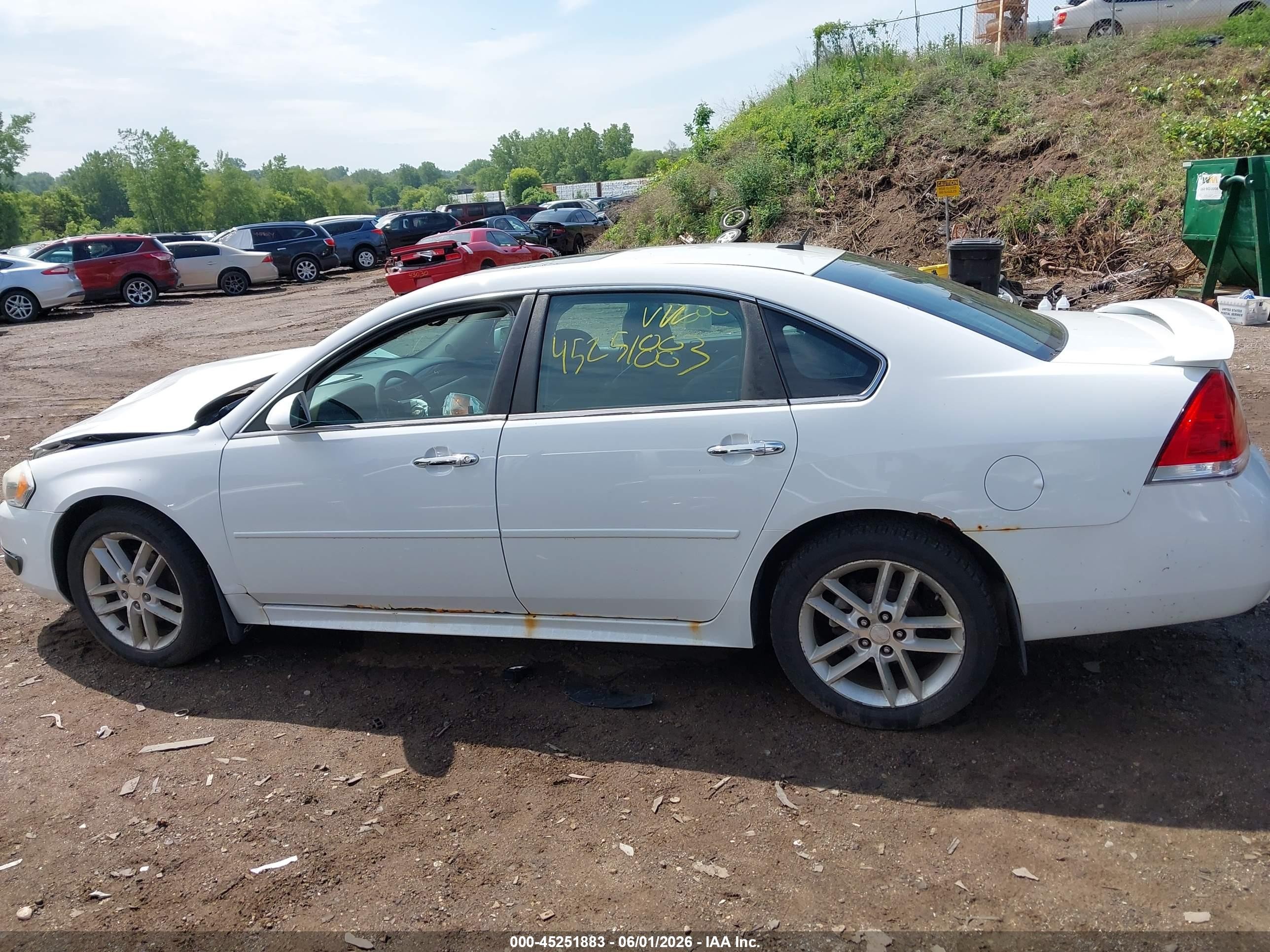 2012 Chevrolet Impala Ltz White vin: 2G1WC5E38C1195624