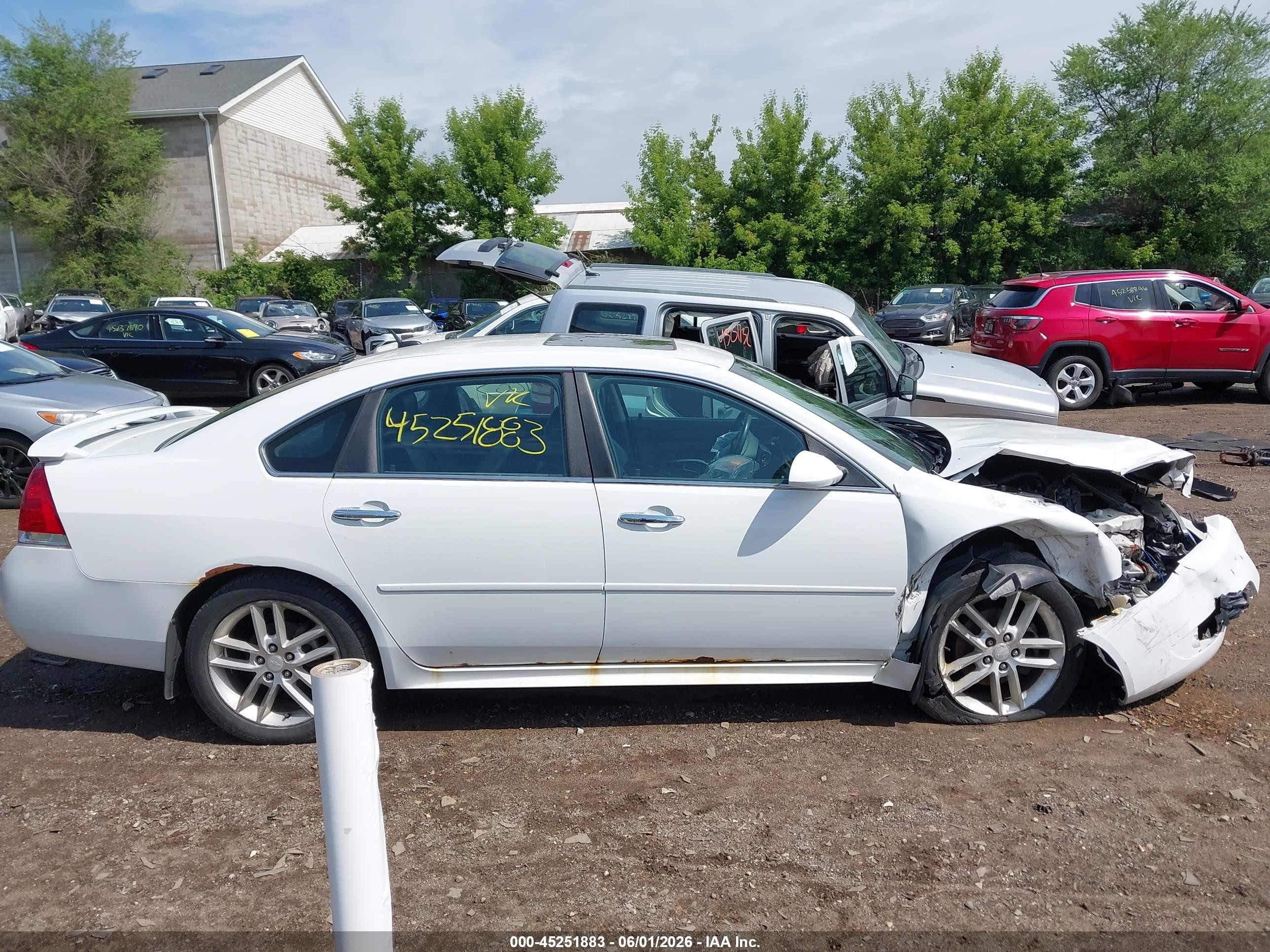 2012 Chevrolet Impala Ltz White vin: 2G1WC5E38C1195624