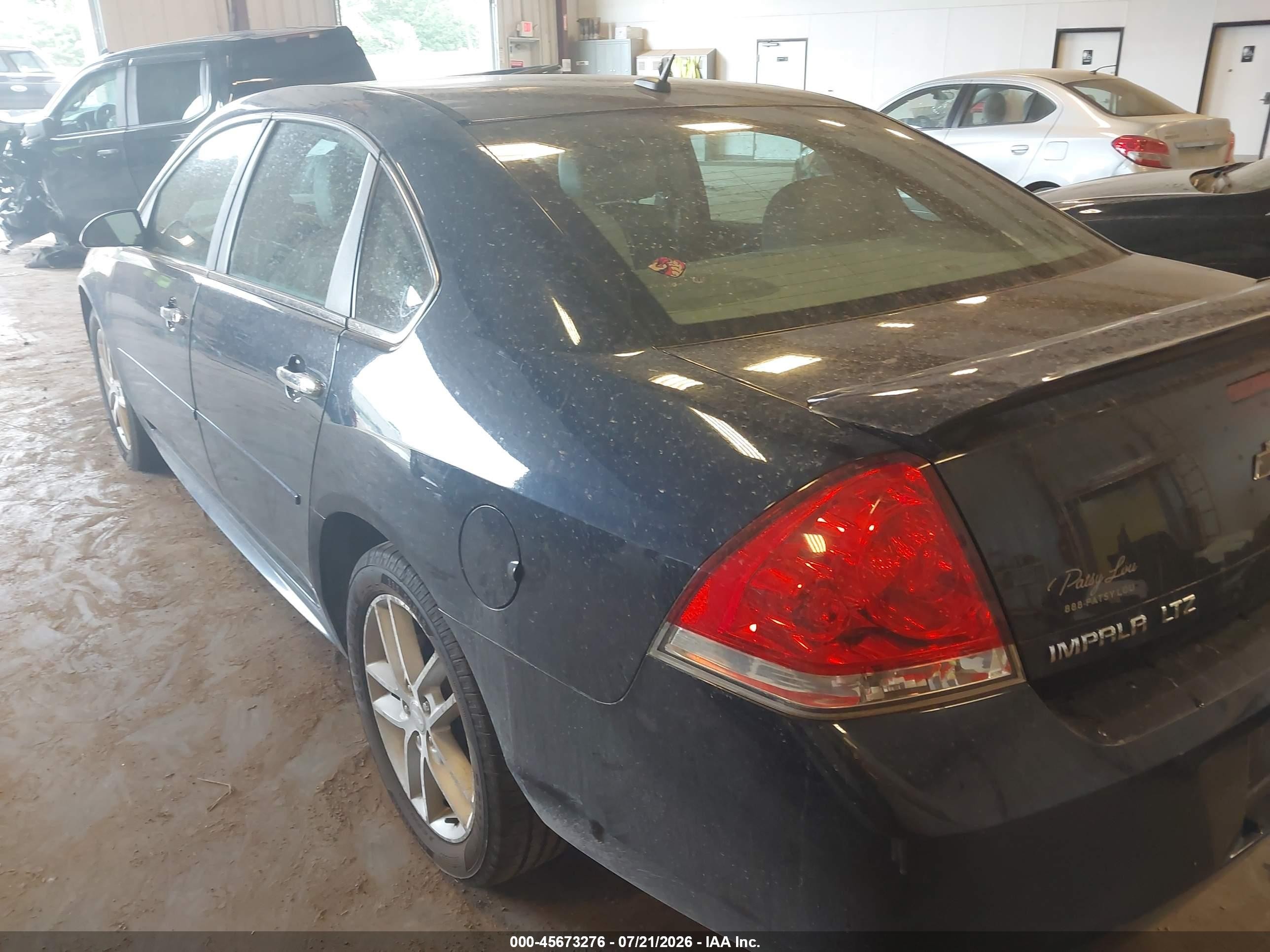 2012 Chevrolet Impala Ltz Blue vin: 2G1WC5E38C1203656