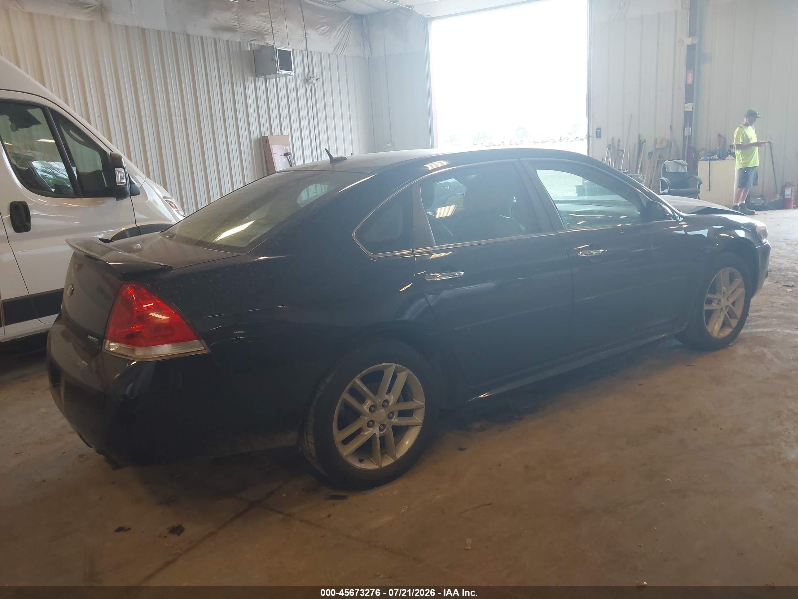 2012 Chevrolet Impala Ltz Blue vin: 2G1WC5E38C1203656