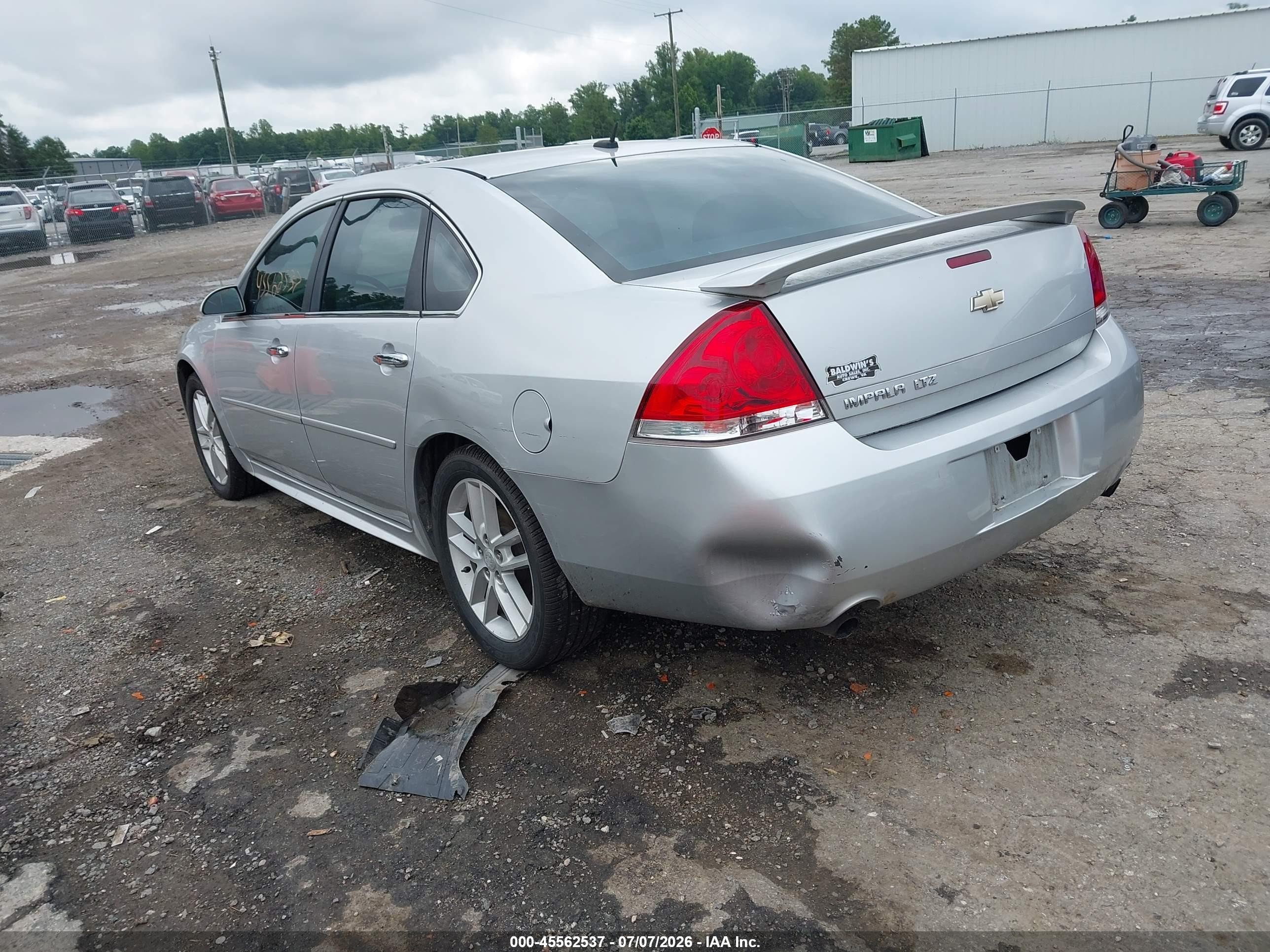 2012 Chevrolet Impala Ltz Silver vin: 2G1WC5E38C1238889