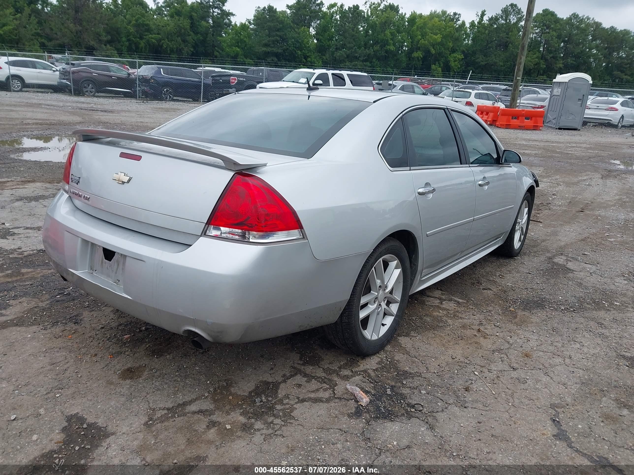 2012 Chevrolet Impala Ltz Silver vin: 2G1WC5E38C1238889