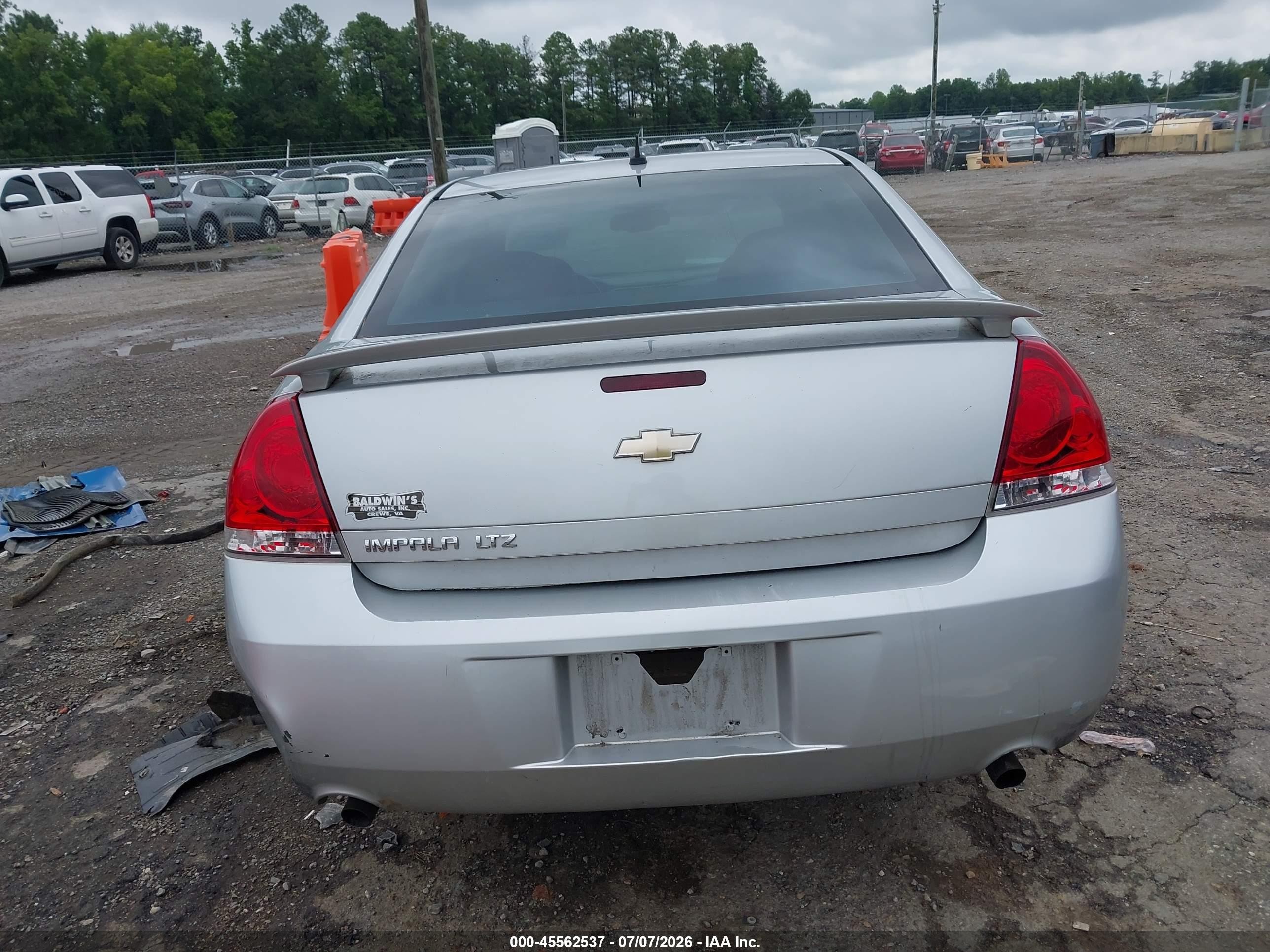 2012 Chevrolet Impala Ltz Silver vin: 2G1WC5E38C1238889