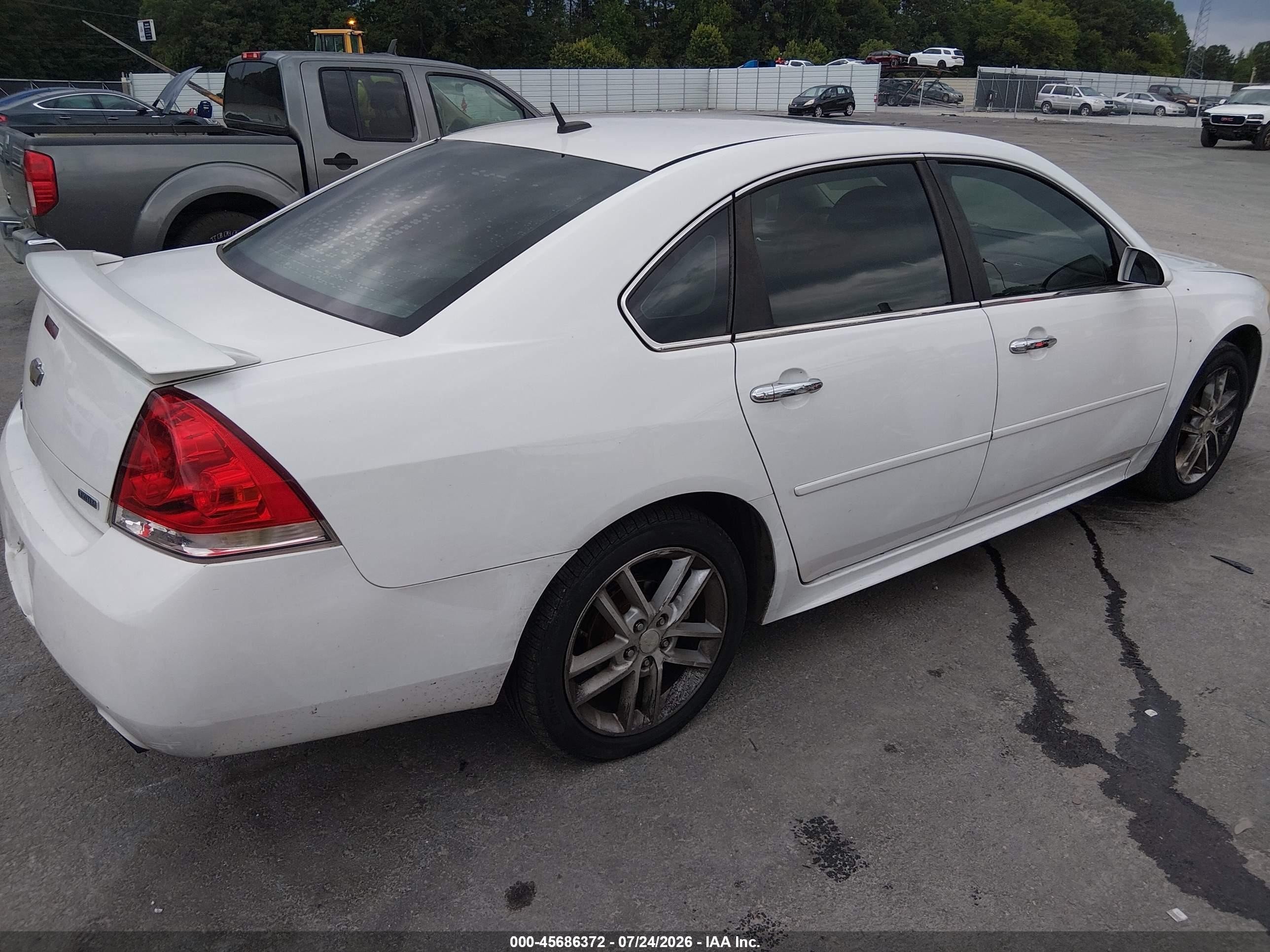2014 Chevrolet Impala Limited Ltz White vin: 2G1WC5E38E1122160