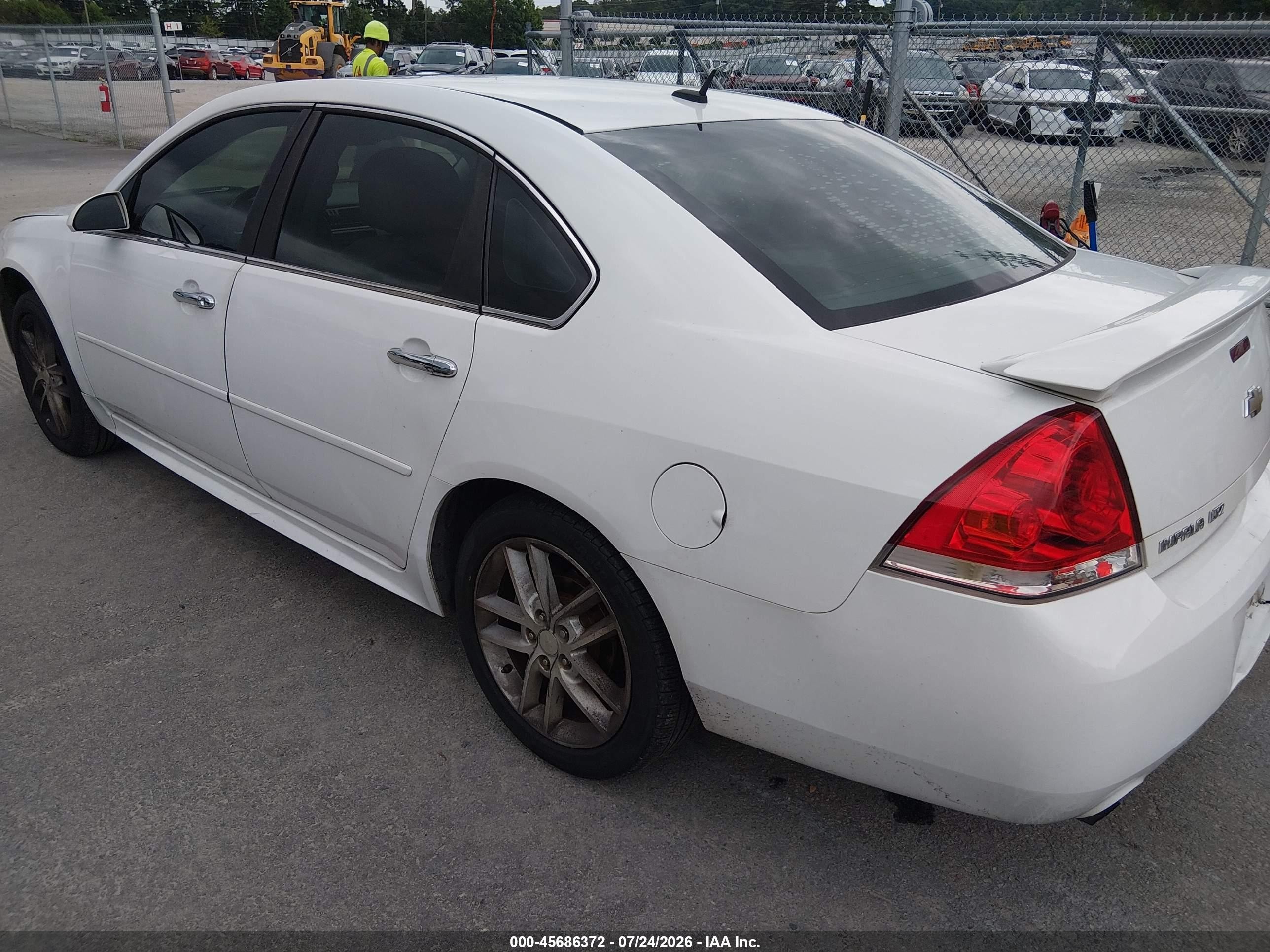 2014 Chevrolet Impala Limited Ltz White vin: 2G1WC5E38E1122160